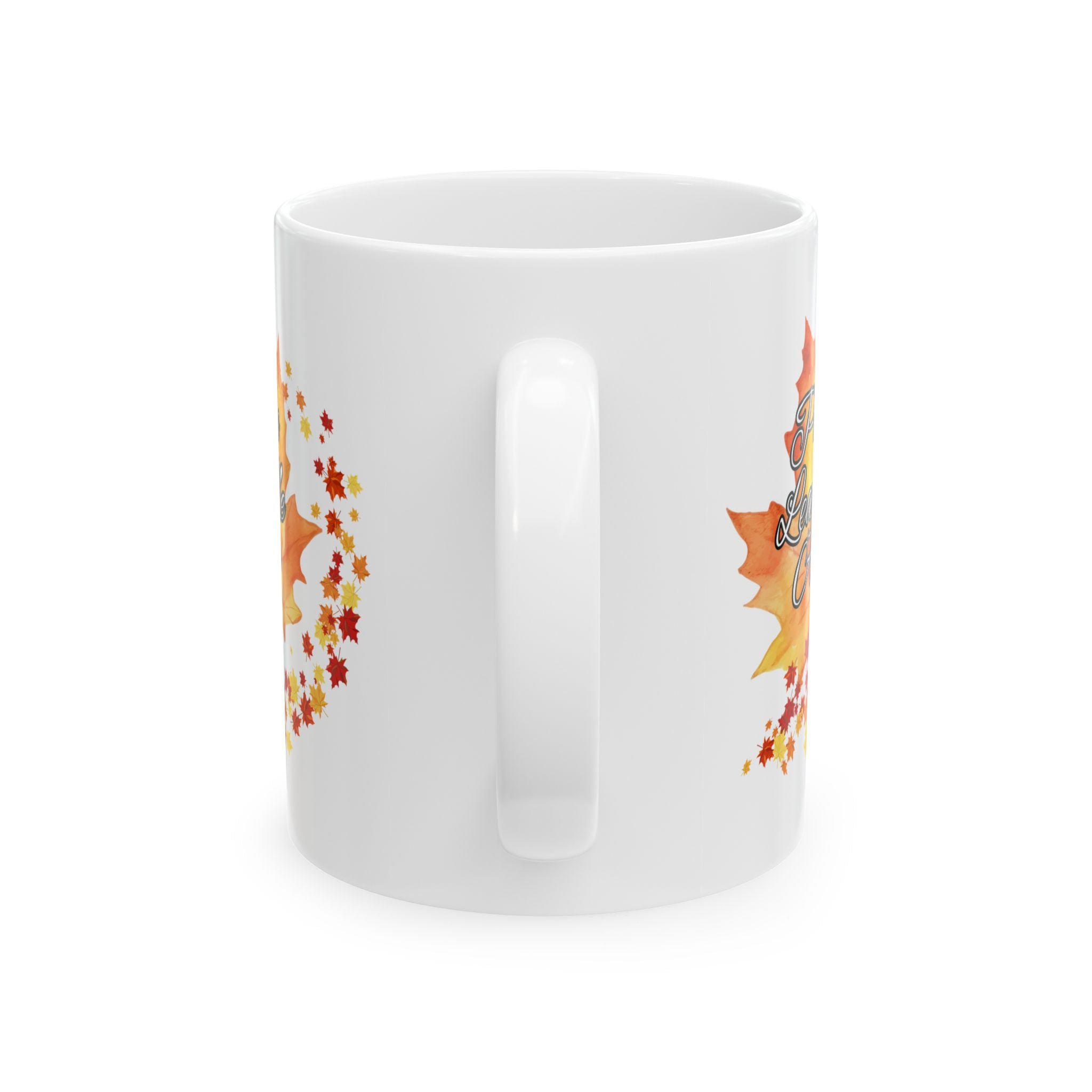 Please Leaf Me Alone Ceramic Mug | Fall Coffee Cup | Seasonal Gift | Cozy Home Decor | Coffee Lover's Essential | Thanksgiving Decor | 11oz, 15oz