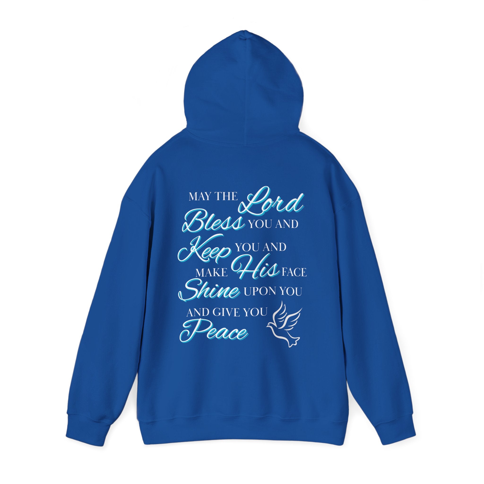 May The Lord Bless You And Keep You - Design on Back Hoodie