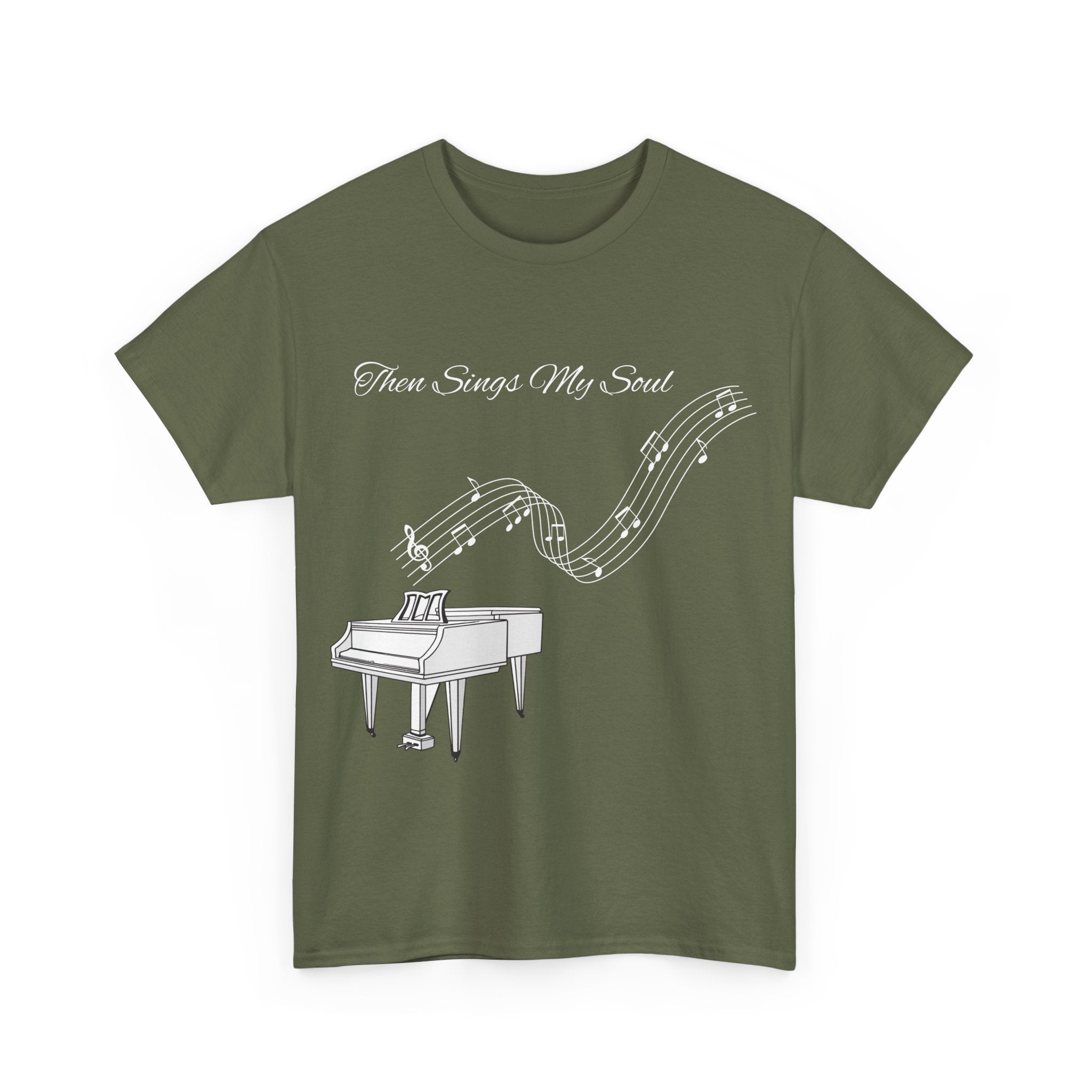 Melodic Soul Unisex Tee | Music Lover's Gift, Creative Expression, Casual Wear, Piano Art, Gift for Musicians