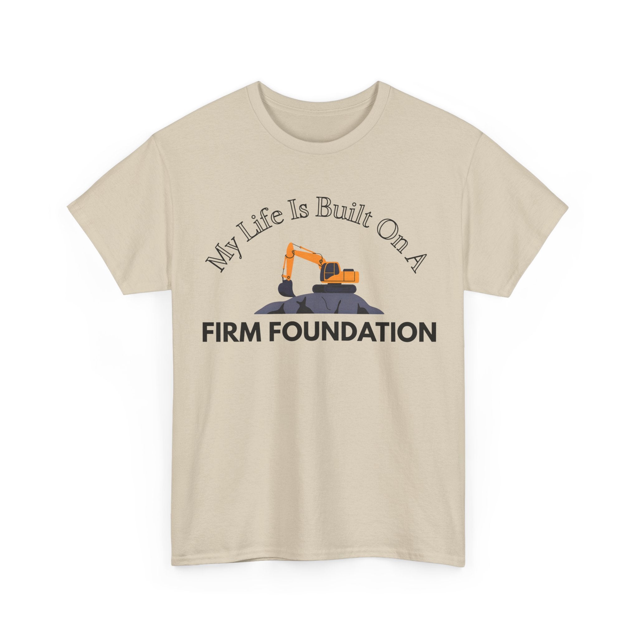 Building the Future Tee, Construction Shirt, Motivational Graphic Tee, Gift for Builders, Inspiration Apparel, Firm Foundation Tee