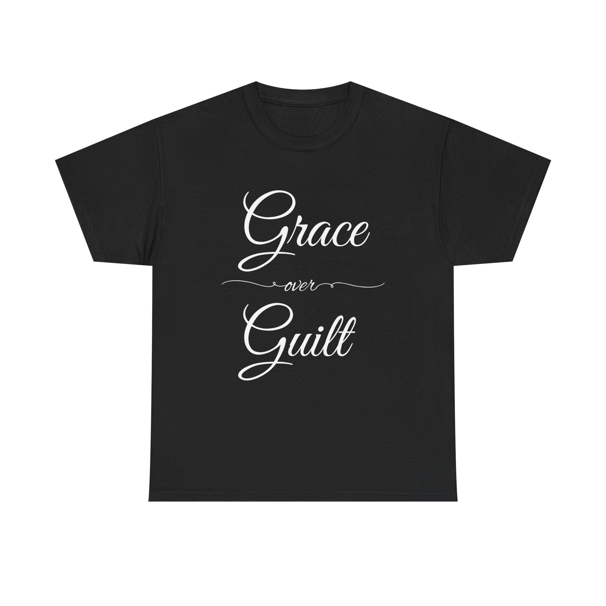 Grace Over Guilt Unisex Heavy Cotton Tee, Inspirational T-Shirt, Motivational Apparel, Thoughtful Gift, Casual Wear