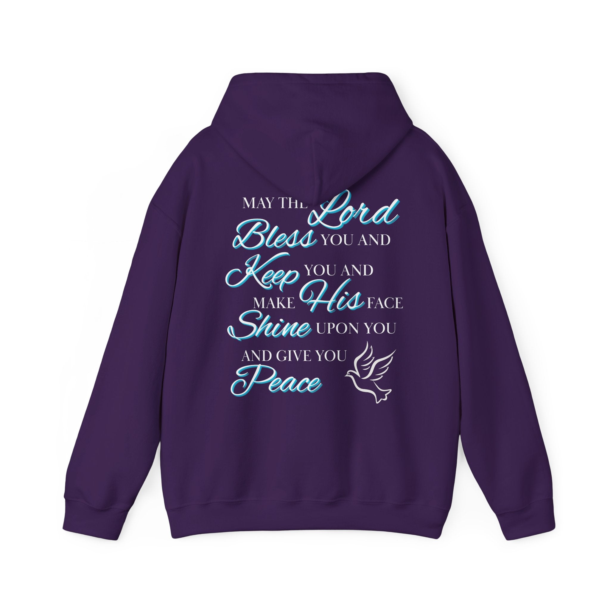 May The Lord Bless You And Keep You - Design on Back Hoodie