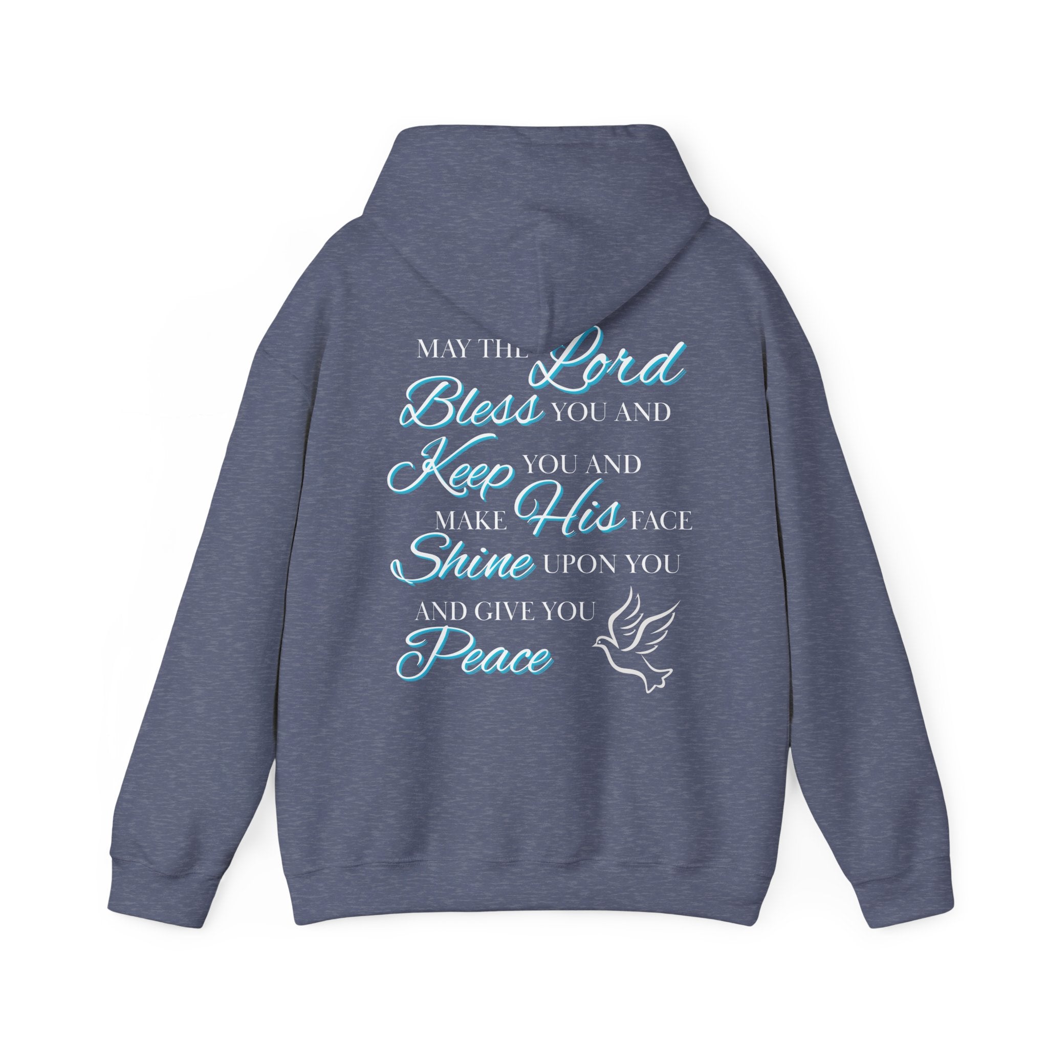 May The Lord Bless You And Keep You - Design on Back Hoodie