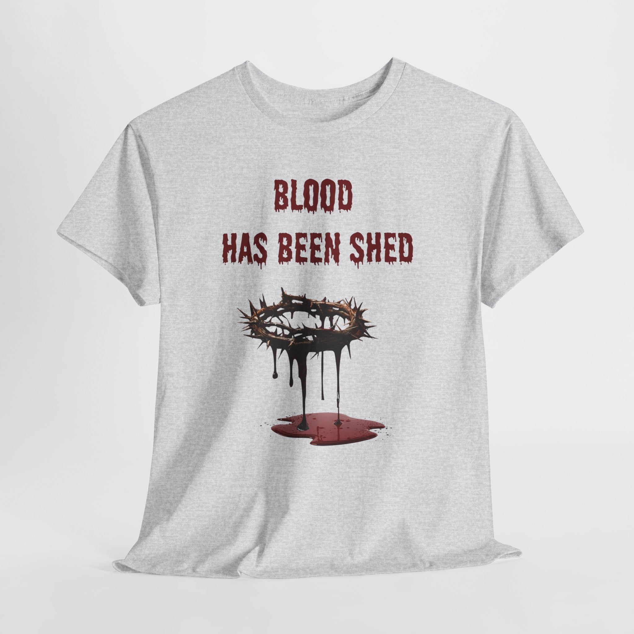 Faith-Inspired Halloween Graphic Tee, Unisex Heavy Cotton T-Shirt, Spiritual Apparel, Religious Gift, Church Event Wear, Unique Faith T-Shirt