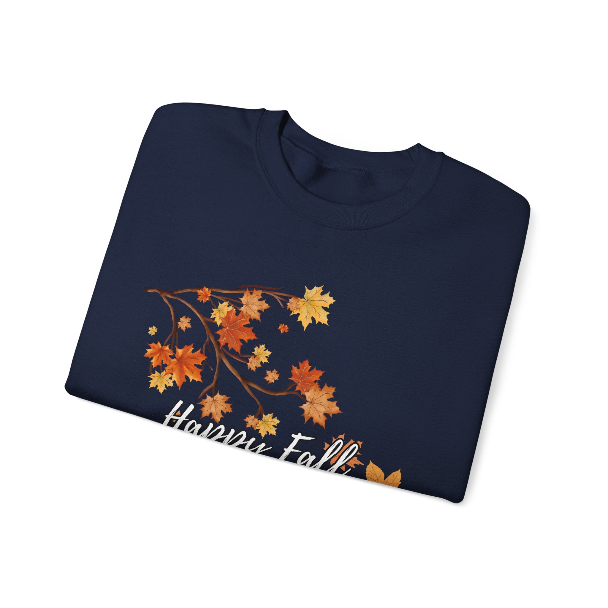 Autumn Leaves Sweatshirt, Happy Fall Y'all Crewneck, Cozy Fall Apparel, Thanksgiving Gift, Seasonal Fashion