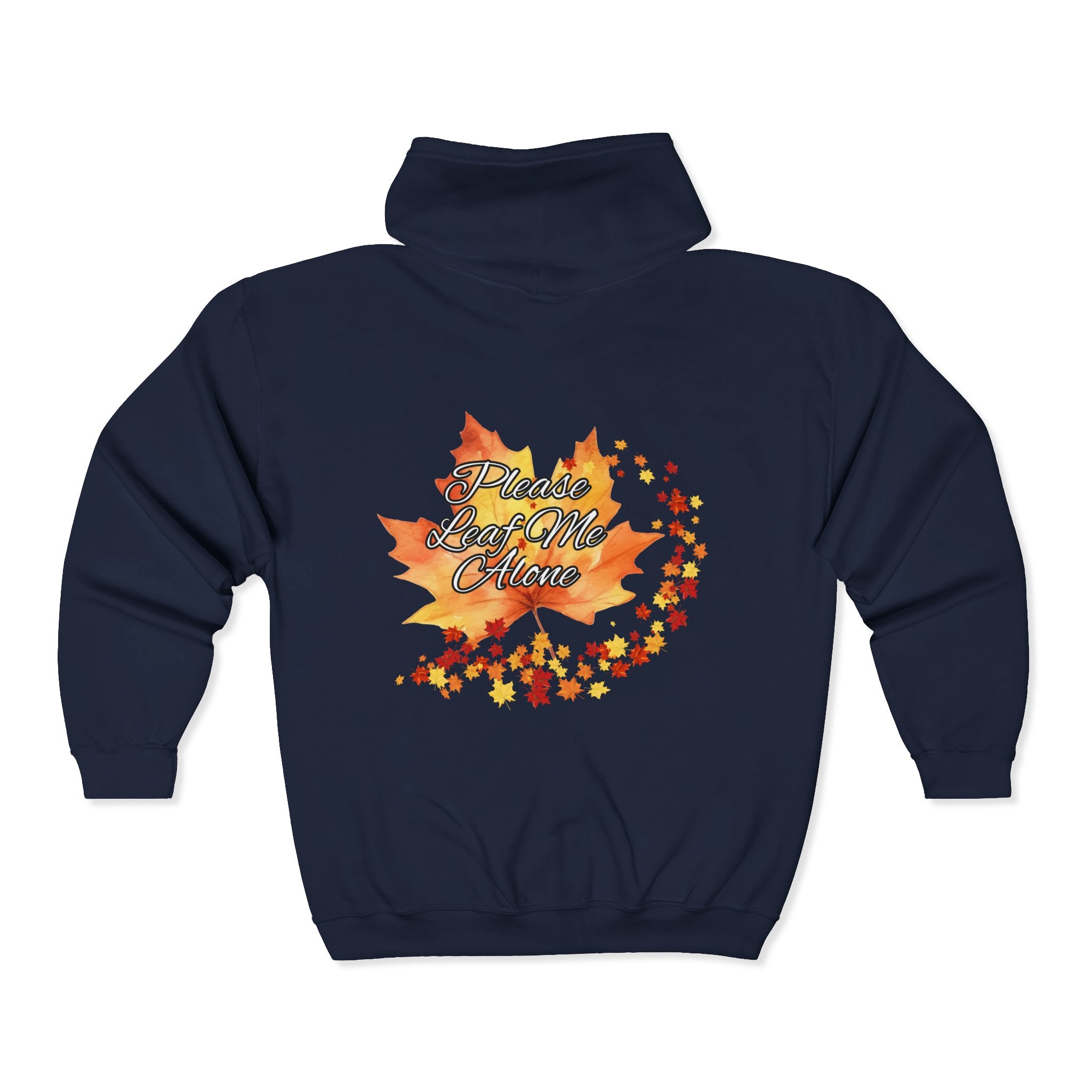 Design On Back Unisex Heavy Blend™ Full Zip Hooded Sweatshirt