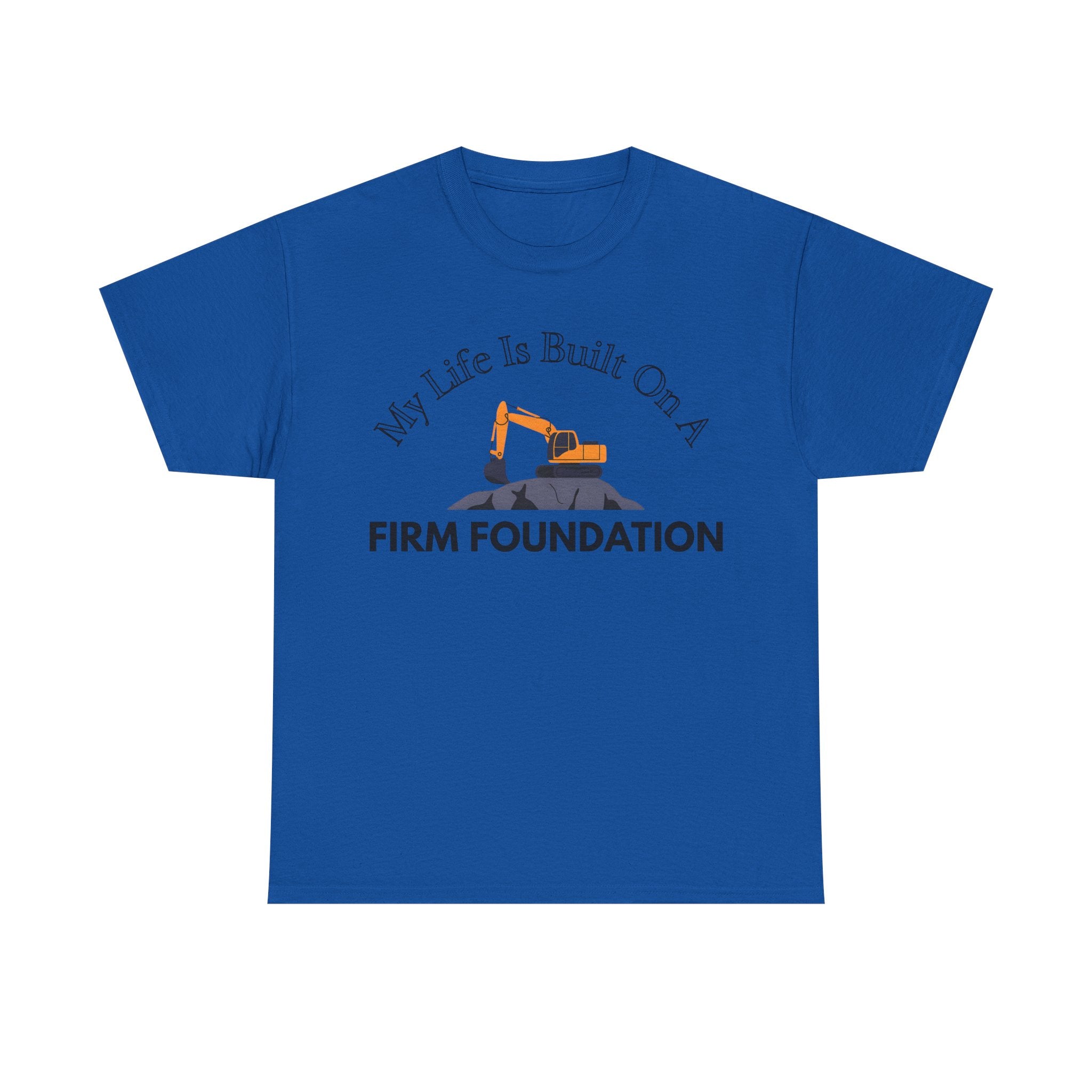 Building the Future Tee, Construction Shirt, Motivational Graphic Tee, Gift for Builders, Inspiration Apparel, Firm Foundation Tee