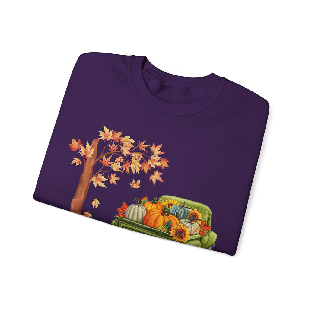 Autumn Vibes Crewneck Sweatshirt – Cozy Fall Apparel, Pumpkin Decor, Harvest Festival Fashion, Unisex Sweatshirt, Seasonal Layering