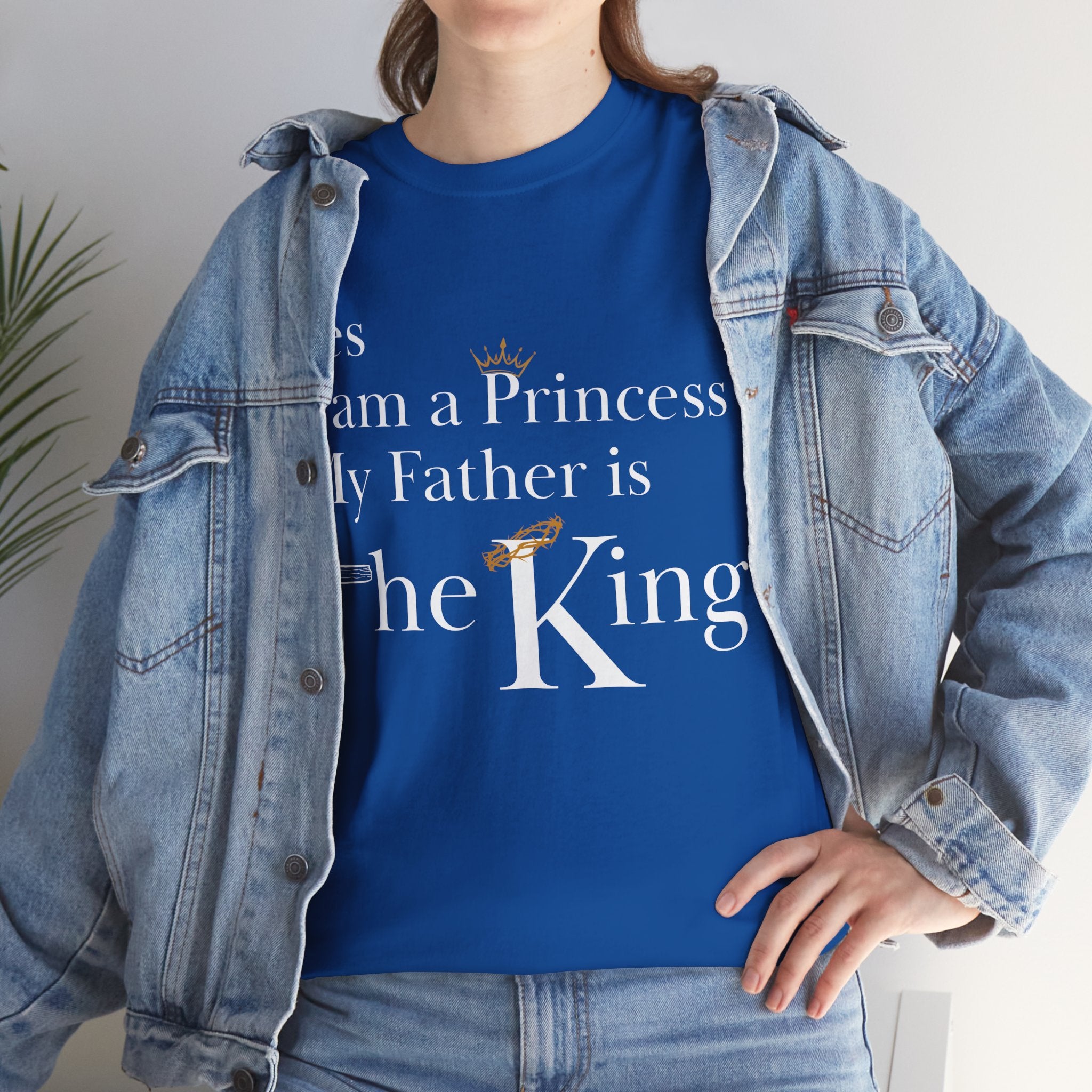 Christian Princess Tee - Inspirational Faith T-Shirt, Gift for Women, Casual Wear, Church Events, Everyday Comfort