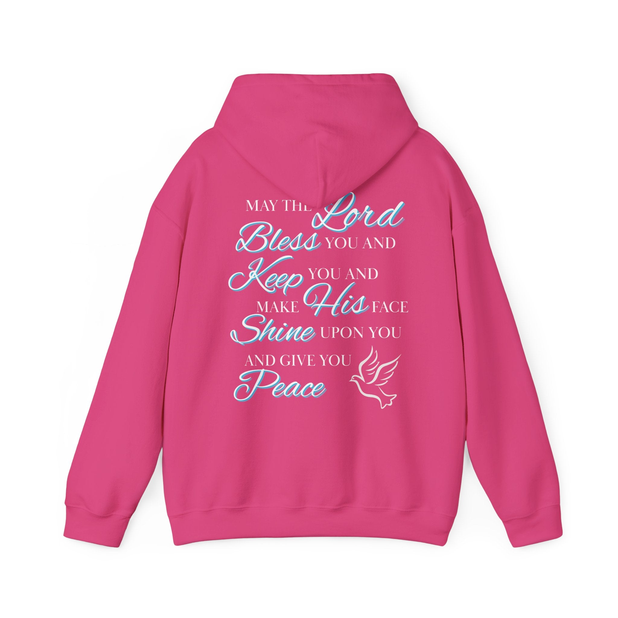 May The Lord Bless You And Keep You - Design on Back Hoodie