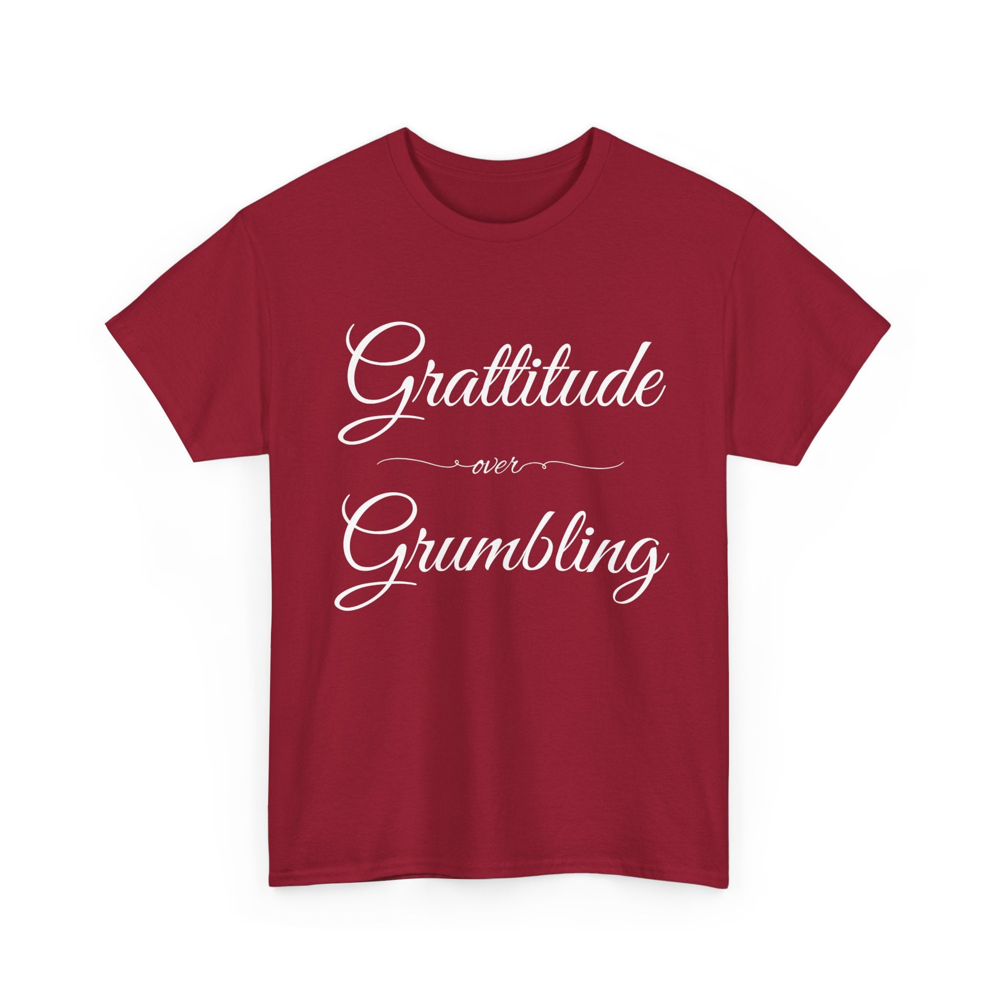 Gratitude Over Grumbling Unisex Heavy Cotton Tee - Positive Vibes T-Shirt, Gift for Friends, Motivational Clothing, Everyday Wear, [...]