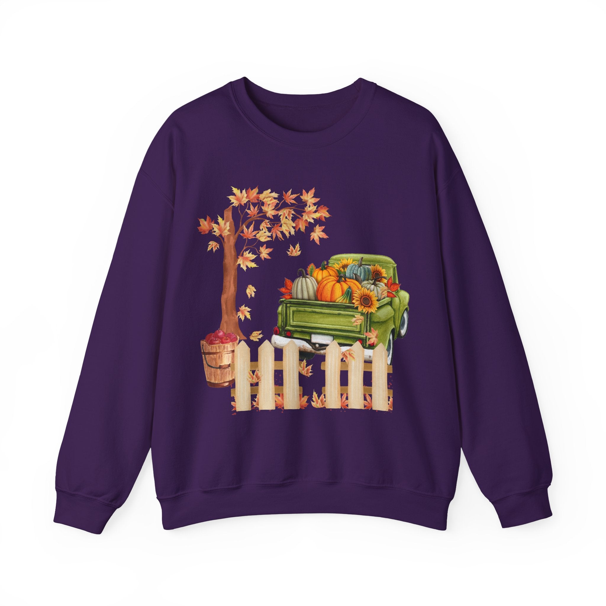 Autumn Vibes Crewneck Sweatshirt – Cozy Fall Apparel, Pumpkin Decor, Harvest Festival Fashion, Unisex Sweatshirt, Seasonal Layering