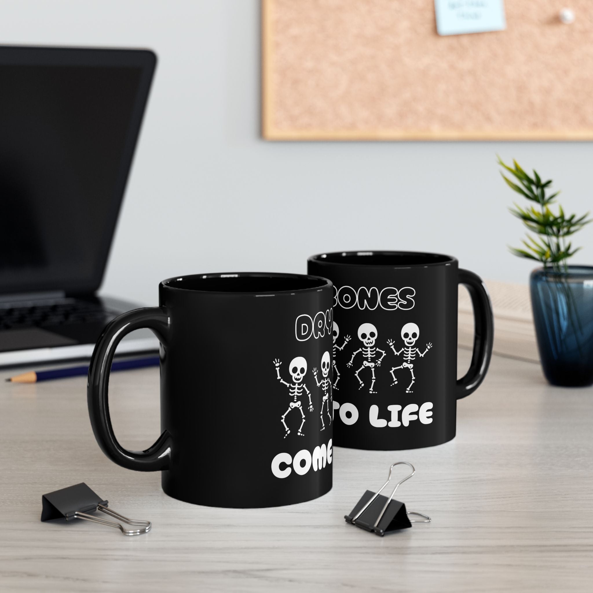Dry Bones Mug - Fun Halloween Coffee Cup - Gift for Halloween Lovers, Spooky Decor, Party