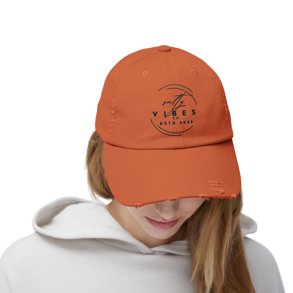 Distressed Salty Vibes Co Cap