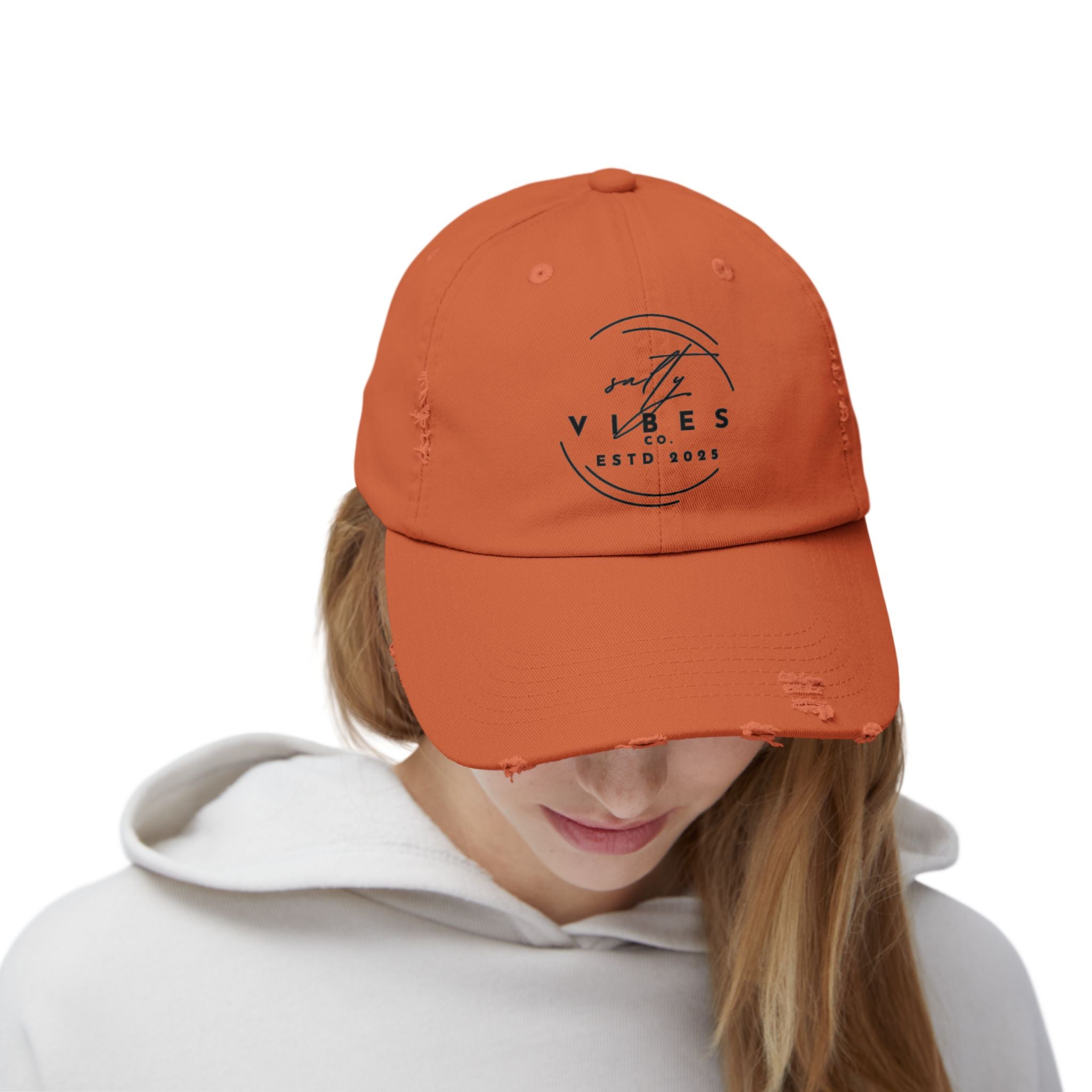 Distressed Salty Vibes Co Cap