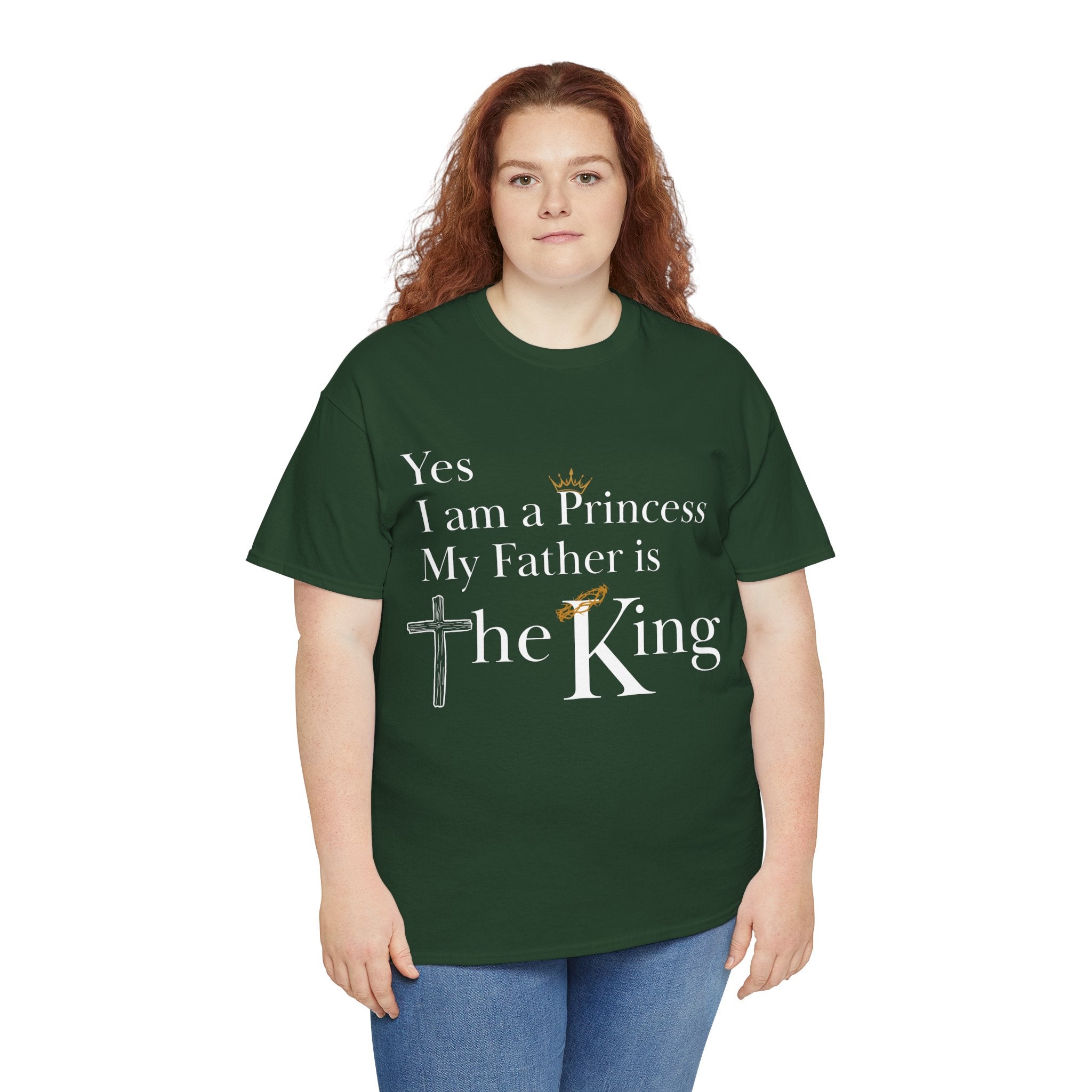 Christian Princess Tee - Inspirational Faith T-Shirt, Gift for Women, Casual Wear, Church Events, Everyday Comfort