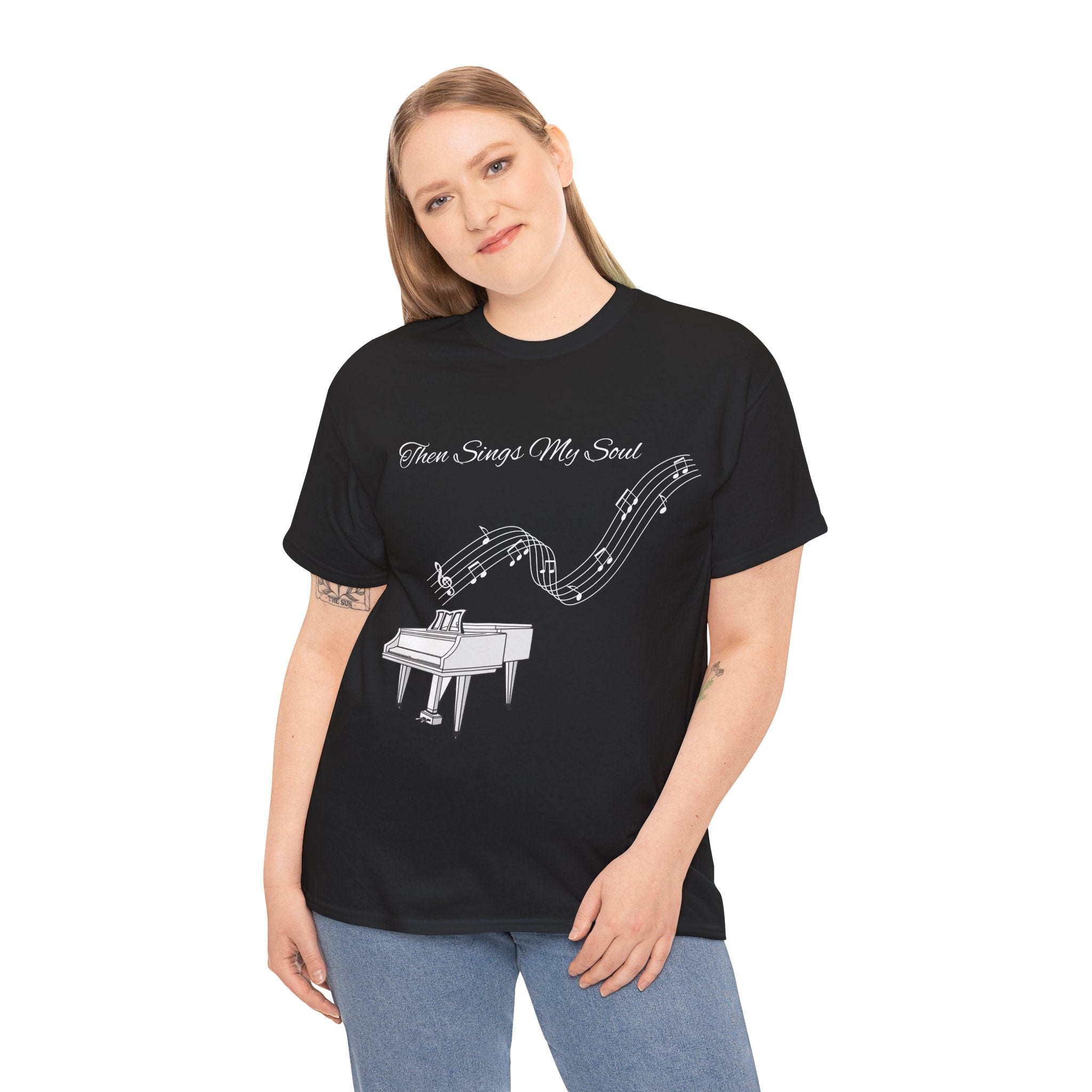 Melodic Soul Unisex Tee | Music Lover's Gift, Creative Expression, Casual Wear, Piano Art, Gift for Musicians
