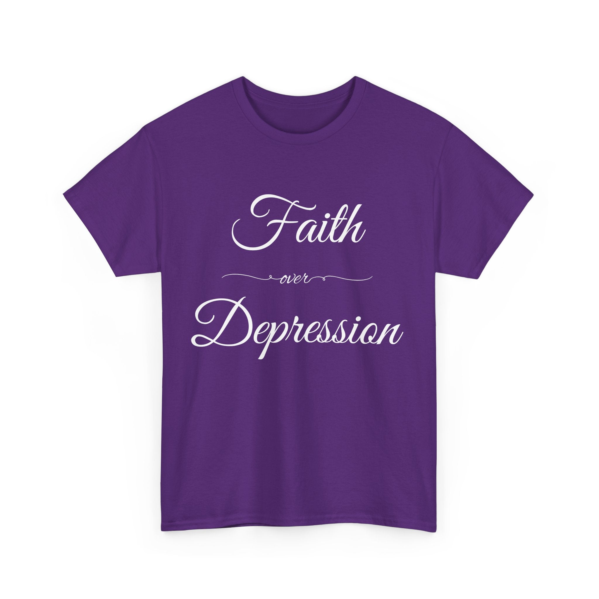 Faith Over Depression Unisex Heavy Cotton Tee | Inspirational Shirt, Mental Health Awareness Gift, Casual T-shirt, Everyday Wear, [...]