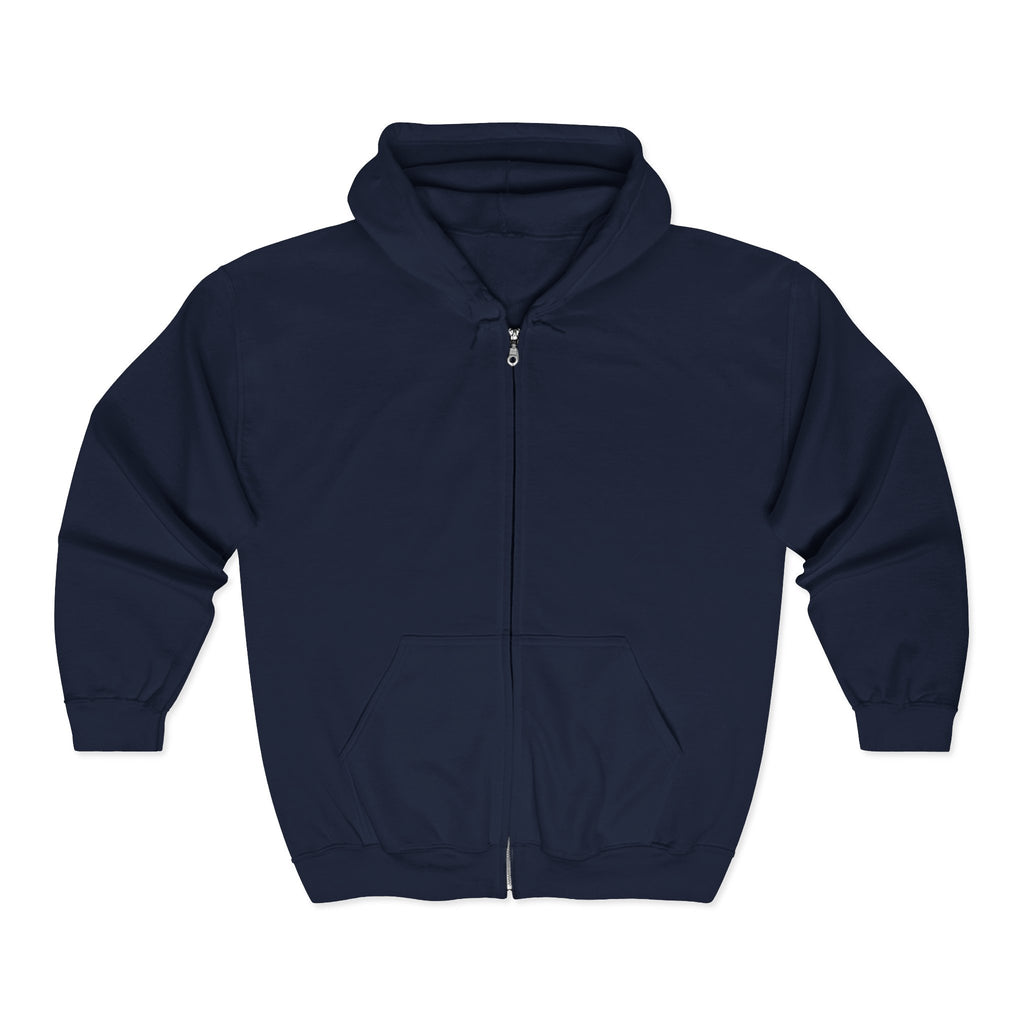Design On Back Unisex Heavy Blend™ Full Zip Hooded Sweatshirt