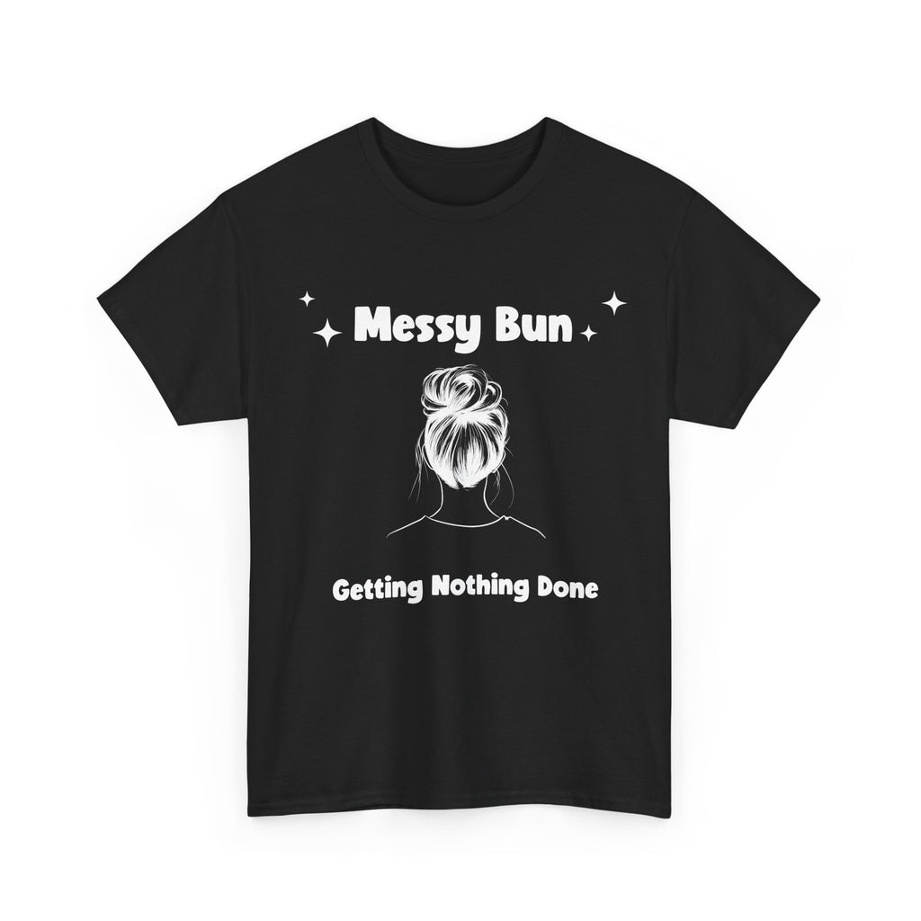 Messy Bun Getting Nothing Done Unisex Heavy Cotton Tee - Casual Everyday Tee for Home, Gift for Friends, Relaxed Fit for Women, Funny Quote Shirt, Ideal [...]