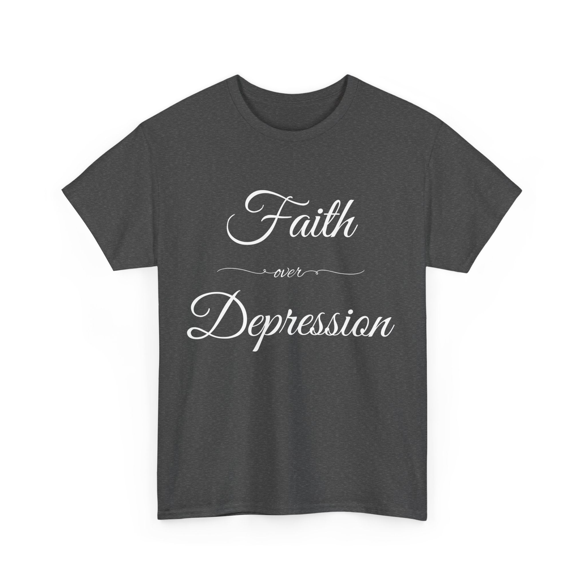 Faith Over Depression Unisex Heavy Cotton Tee | Inspirational Shirt, Mental Health Awareness Gift, Casual T-shirt, Everyday Wear, [...]