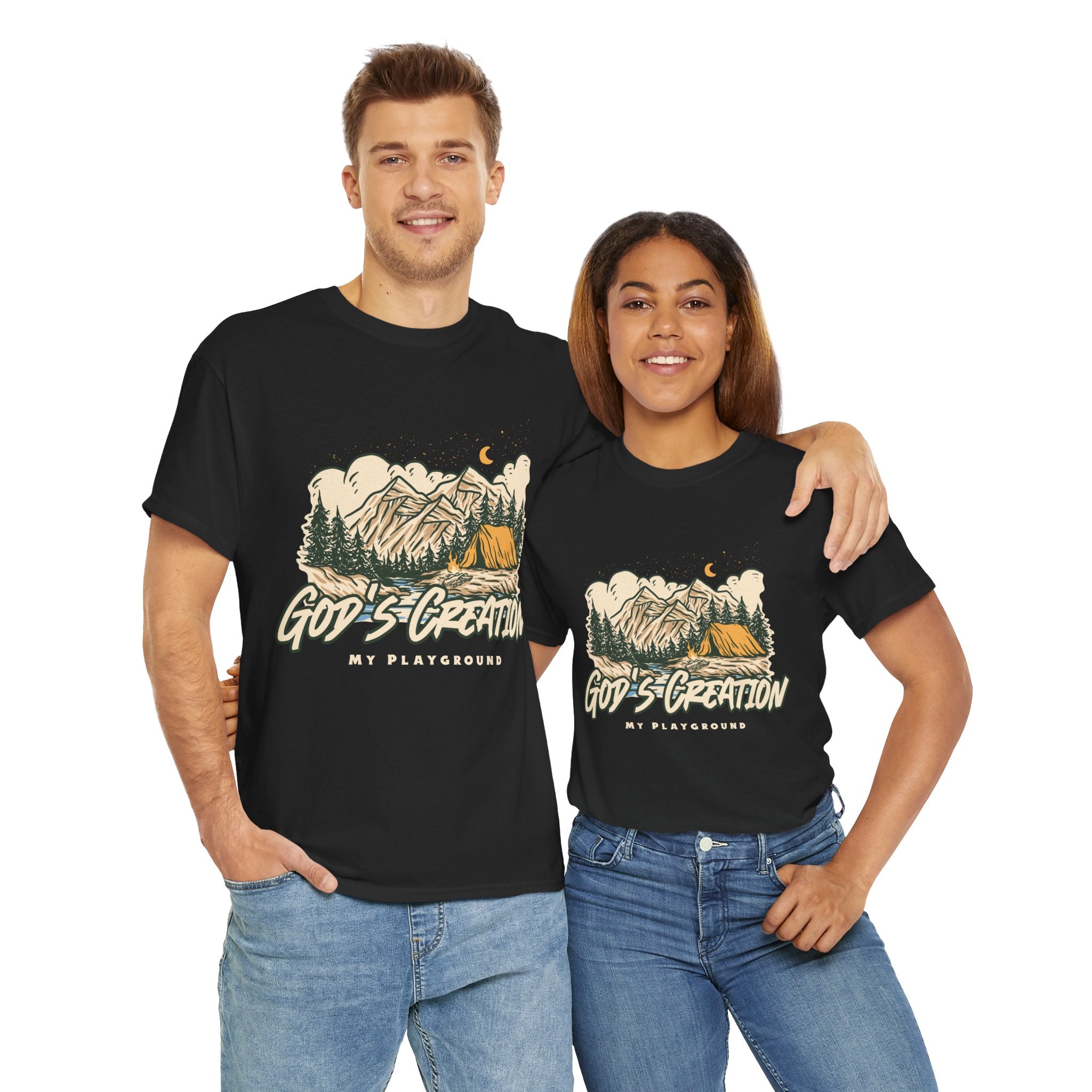 Nature-Inspired Unisex Heavy Cotton Tee, God’s Creation My Playground Shirt, Outdoor Enthusiast Apparel, Gift for Adventurers, Camping [...]