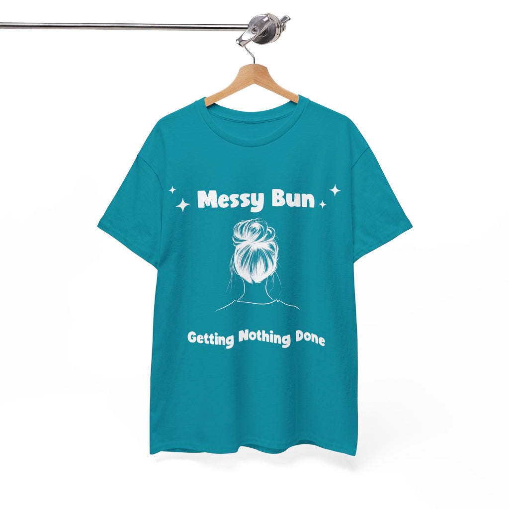 Messy Bun Getting Nothing Done Unisex Heavy Cotton Tee - Casual Everyday Tee for Home, Gift for Friends, Relaxed Fit for Women, Funny Quote Shirt, Ideal [...]