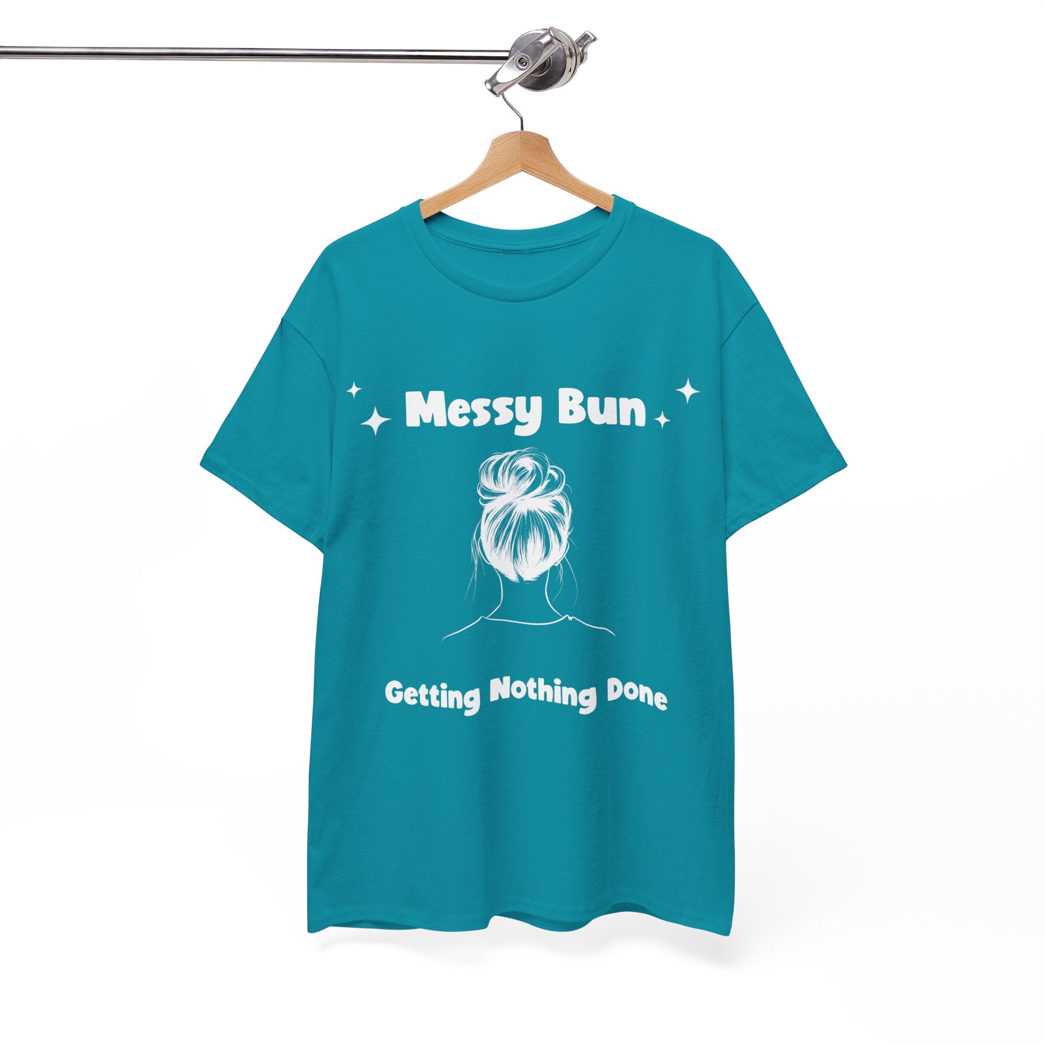Messy Bun Getting Nothing Done Unisex Heavy Cotton Tee - Casual Everyday Tee for Home, Gift for Friends, Relaxed Fit for Women, Funny Quote Shirt, Ideal [...]