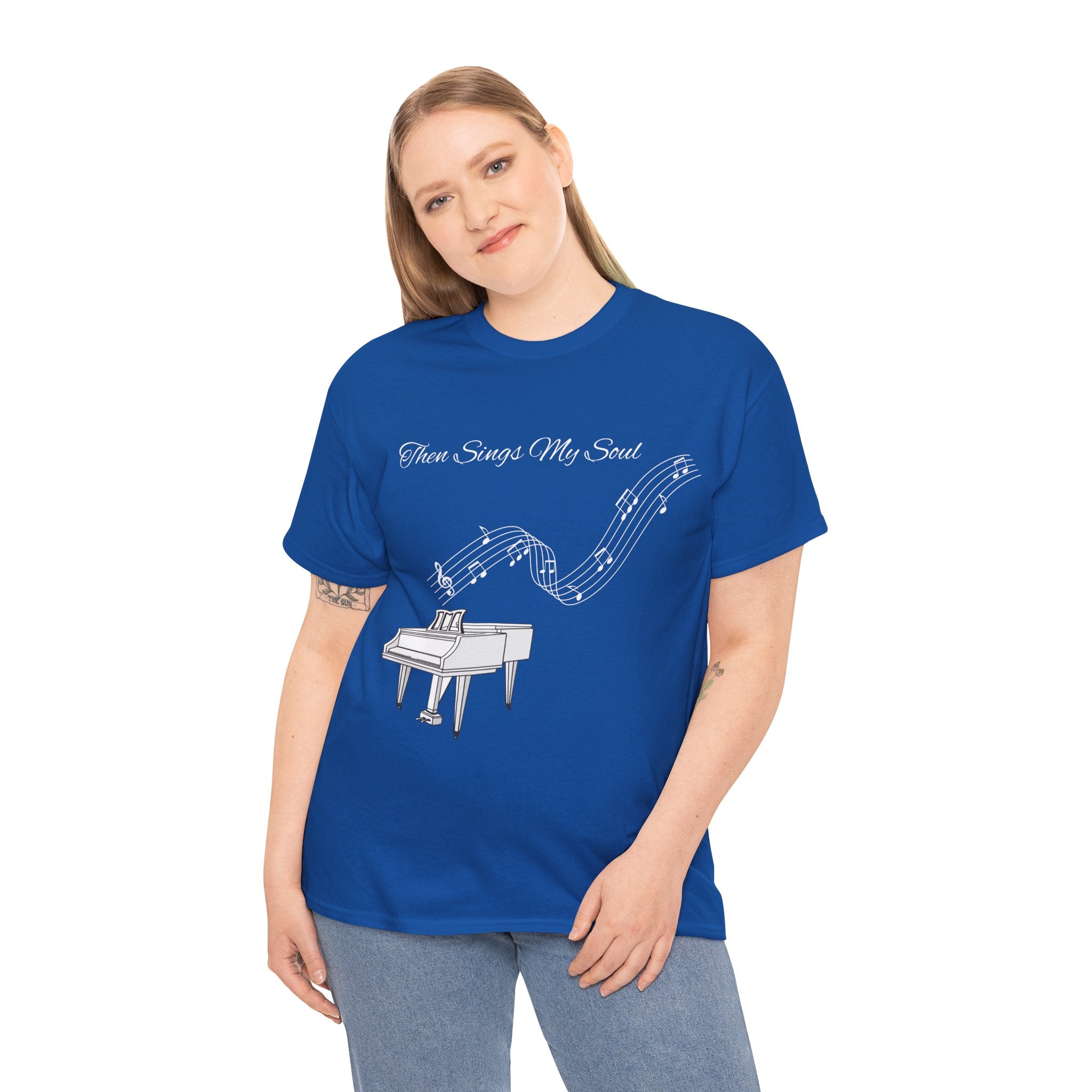 Melodic Soul Unisex Tee | Music Lover's Gift, Creative Expression, Casual Wear, Piano Art, Gift for Musicians