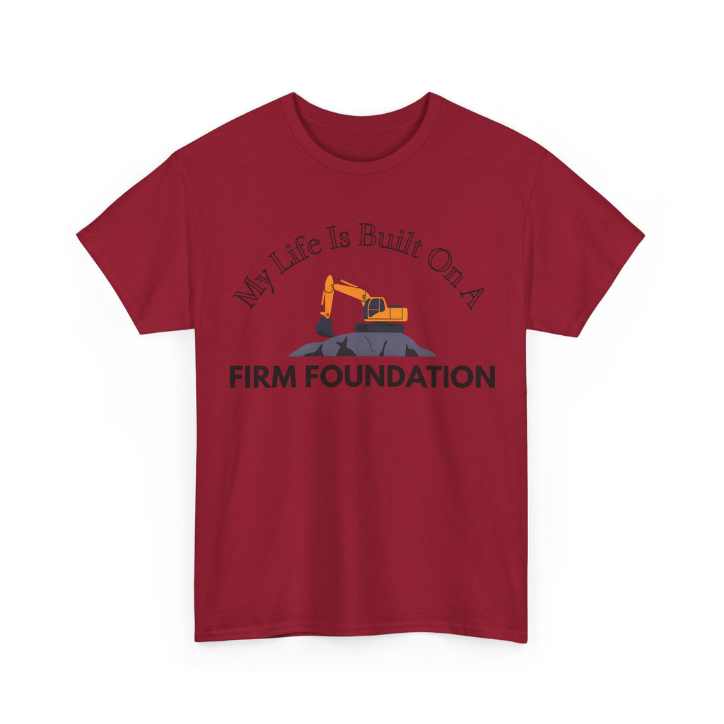 Building the Future Tee, Construction Shirt, Motivational Graphic Tee, Gift for Builders, Inspiration Apparel, Firm Foundation Tee