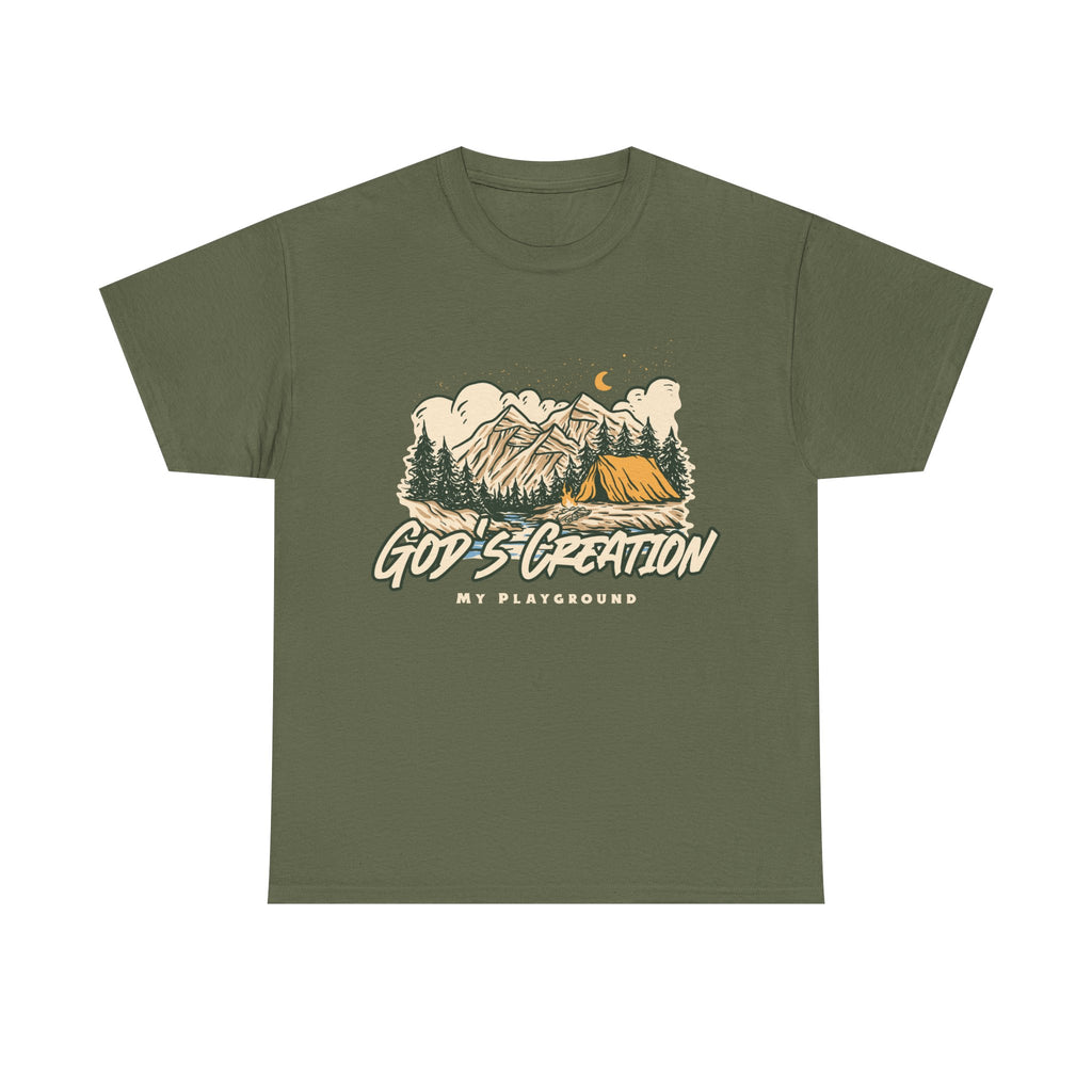 Nature-Inspired Unisex Heavy Cotton Tee, God’s Creation My Playground Shirt, Outdoor Enthusiast Apparel, Gift for Adventurers, Camping [...]