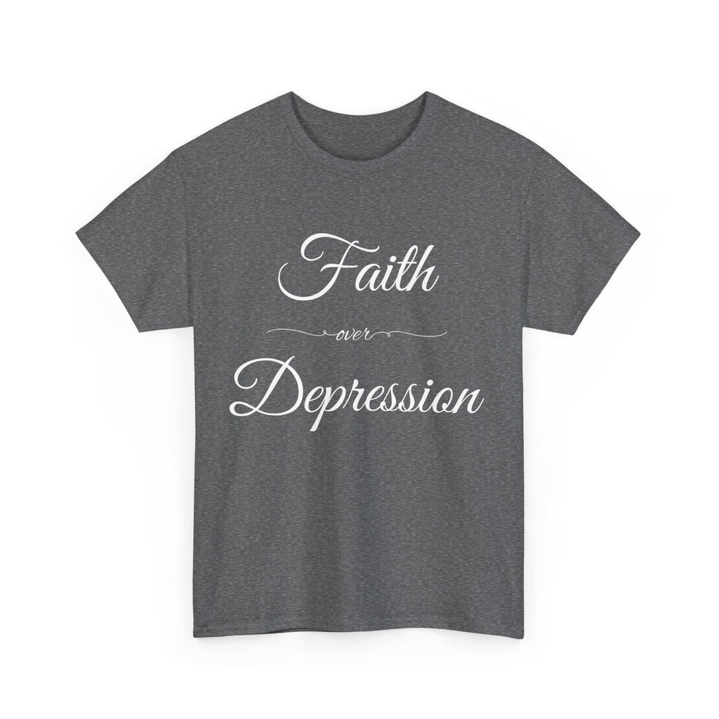Faith Over Depression Unisex Heavy Cotton Tee | Inspirational Shirt, Mental Health Awareness Gift, Casual T-shirt, Everyday Wear, [...]