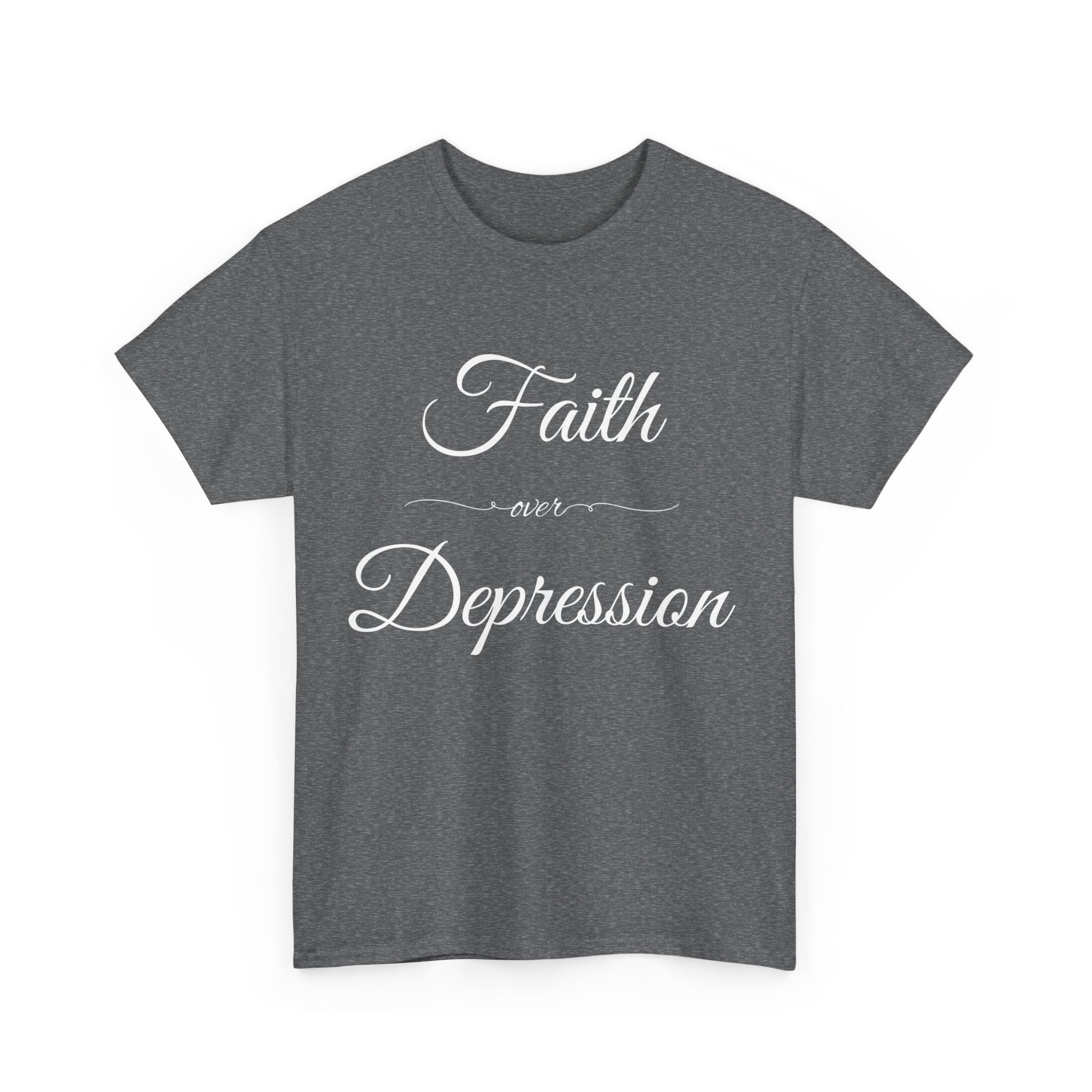 Faith Over Depression Unisex Heavy Cotton Tee | Inspirational Shirt, Mental Health Awareness Gift, Casual T-shirt, Everyday Wear, [...]