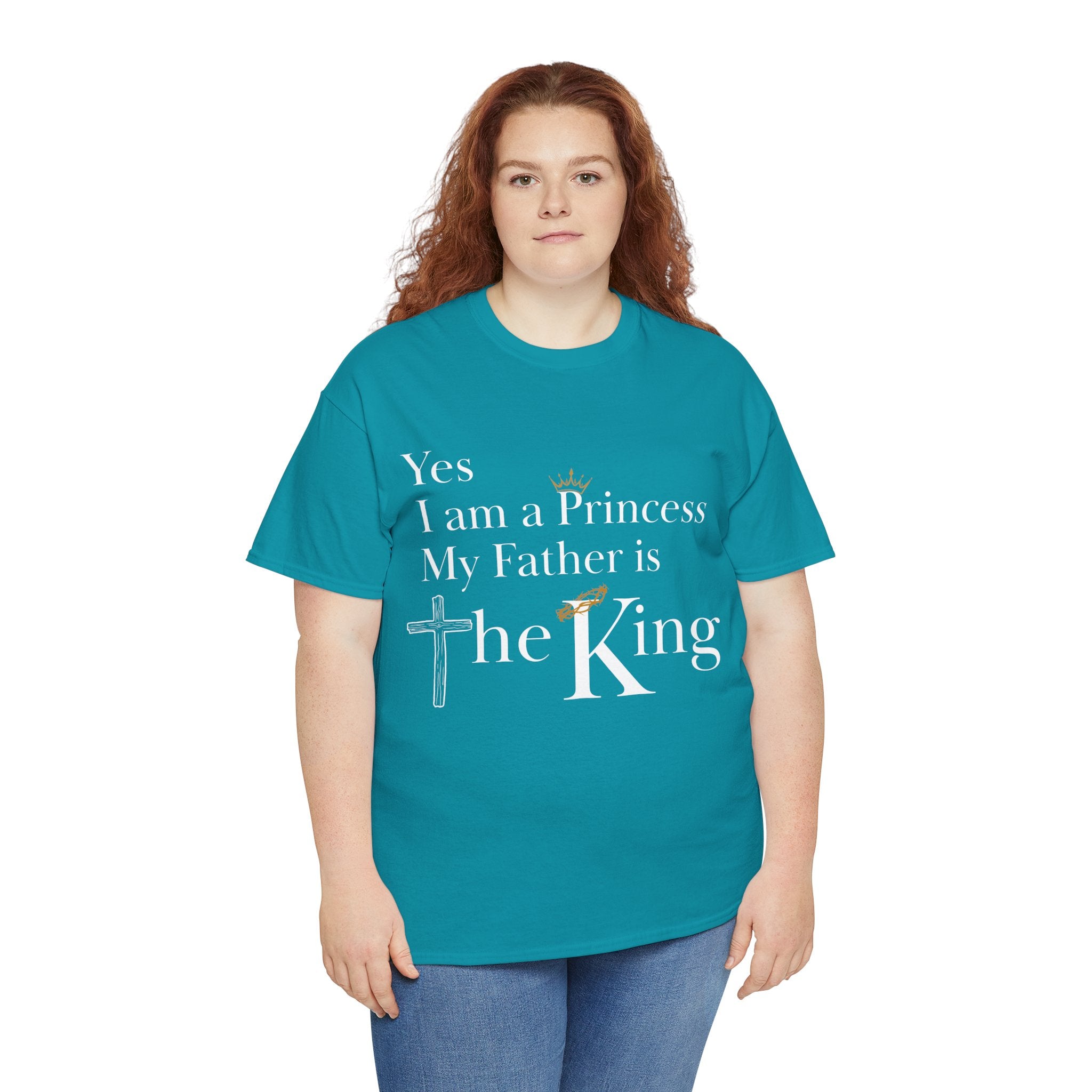 Christian Princess Tee - Inspirational Faith T-Shirt, Gift for Women, Casual Wear, Church Events, Everyday Comfort