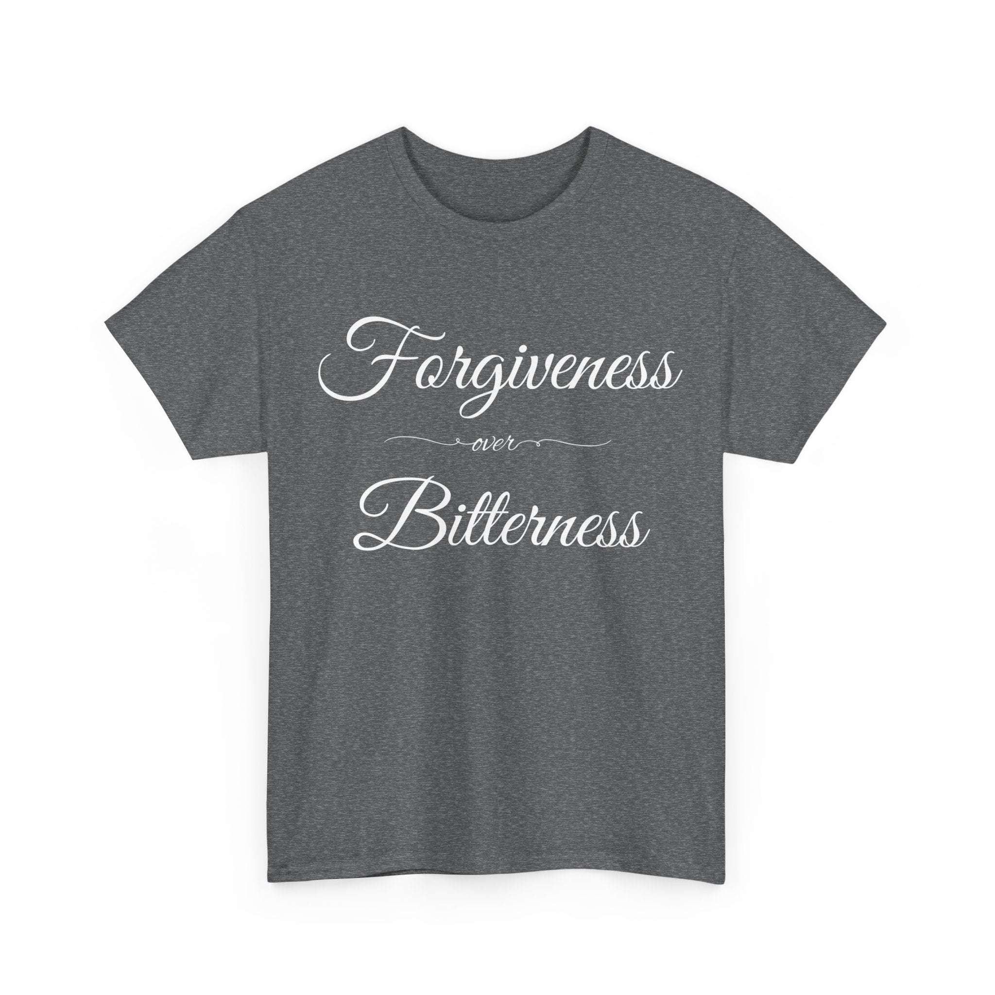 Forgiveness over Bitterness Tee, Inspirational T-Shirt, Positive Message Shirt, Unisex Cotton Tee, Thoughtful Gift for Friends
