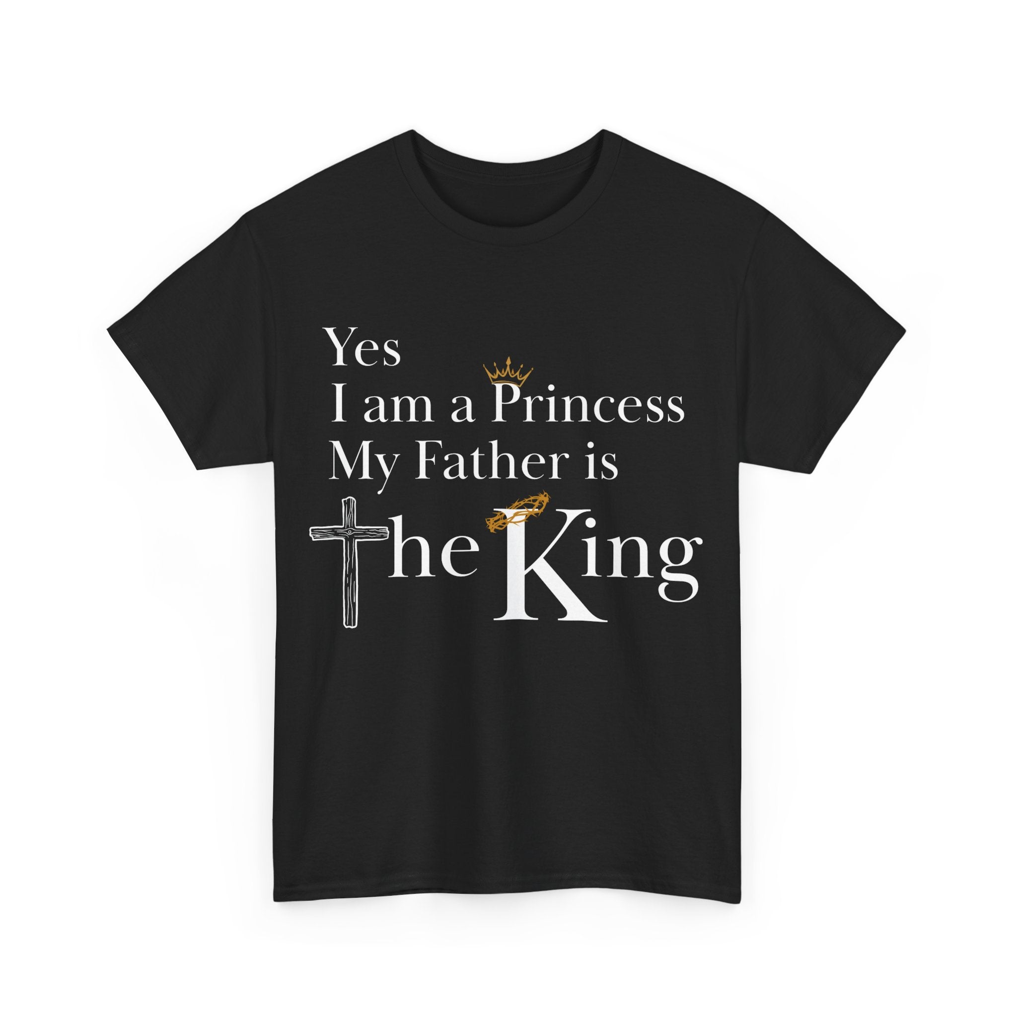Christian Princess Tee - Inspirational Faith T-Shirt, Gift for Women, Casual Wear, Church Events, Everyday Comfort