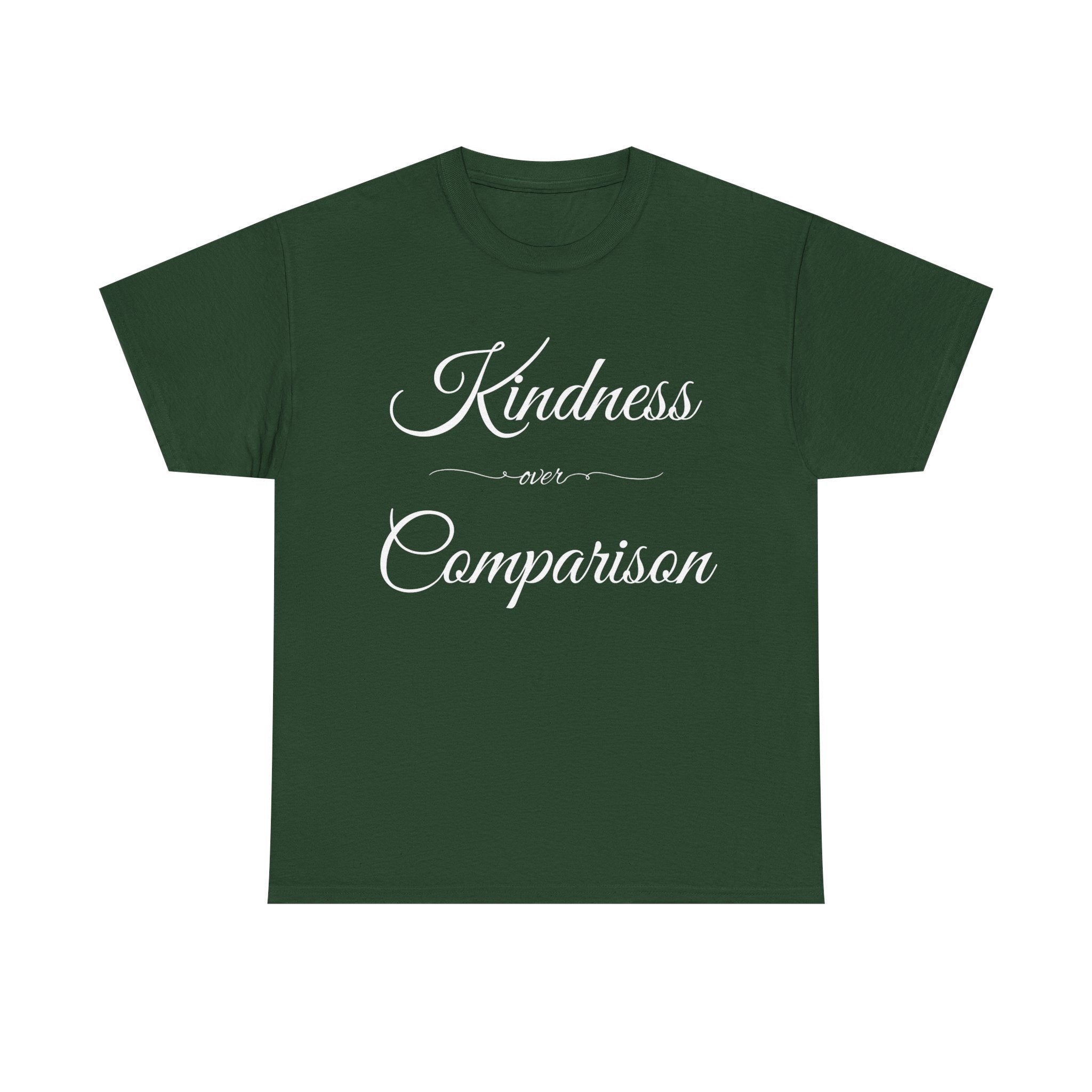 Kindness Over Comparison Unisex Tee, Inspirational Graphic T-Shirt, Gift for Friends, Motivational Shirt, Everyday Wear, Casual Style