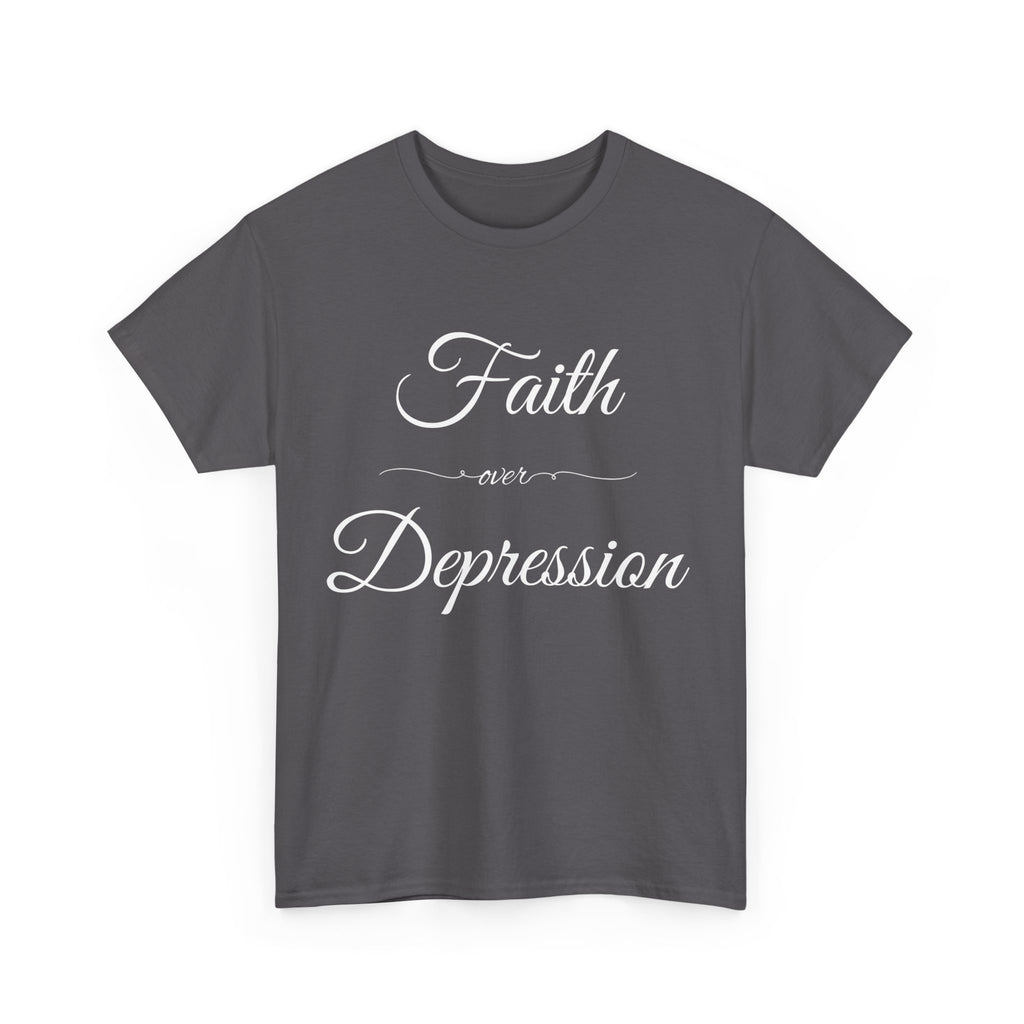 Faith Over Depression Unisex Heavy Cotton Tee | Inspirational Shirt, Mental Health Awareness Gift, Casual T-shirt, Everyday Wear, [...]