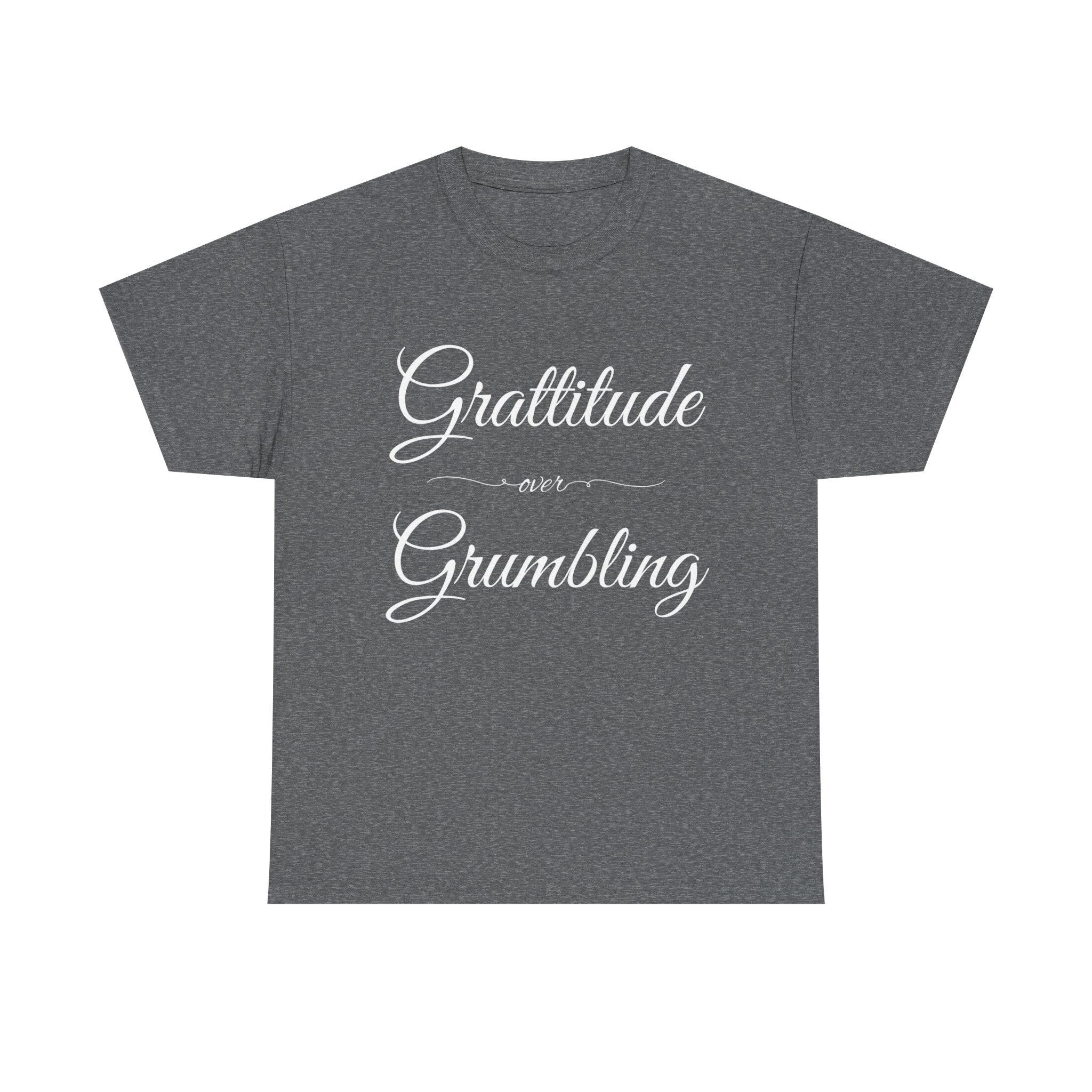 Gratitude Over Grumbling Unisex Heavy Cotton Tee - Positive Vibes T-Shirt, Gift for Friends, Motivational Clothing, Everyday Wear, [...]