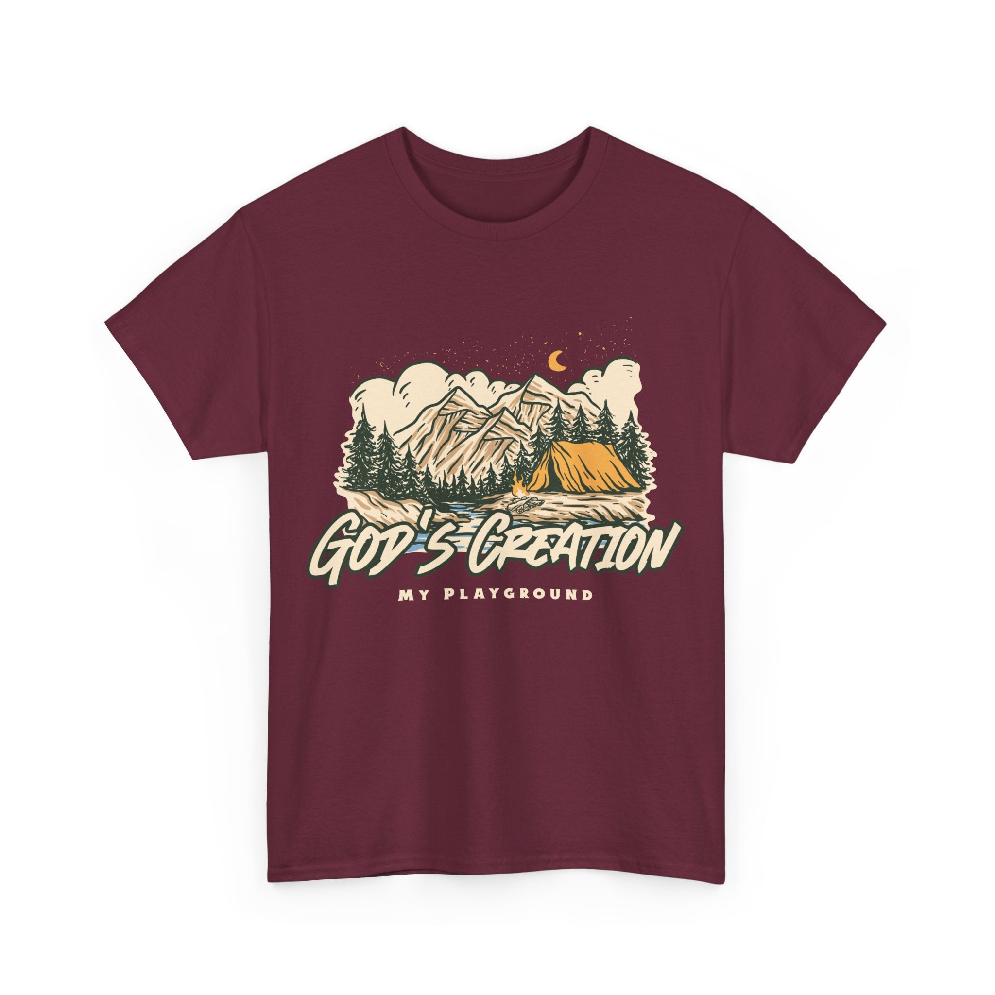Nature-Inspired Unisex Heavy Cotton Tee, God’s Creation My Playground Shirt, Outdoor Enthusiast Apparel, Gift for Adventurers, Camping [...]