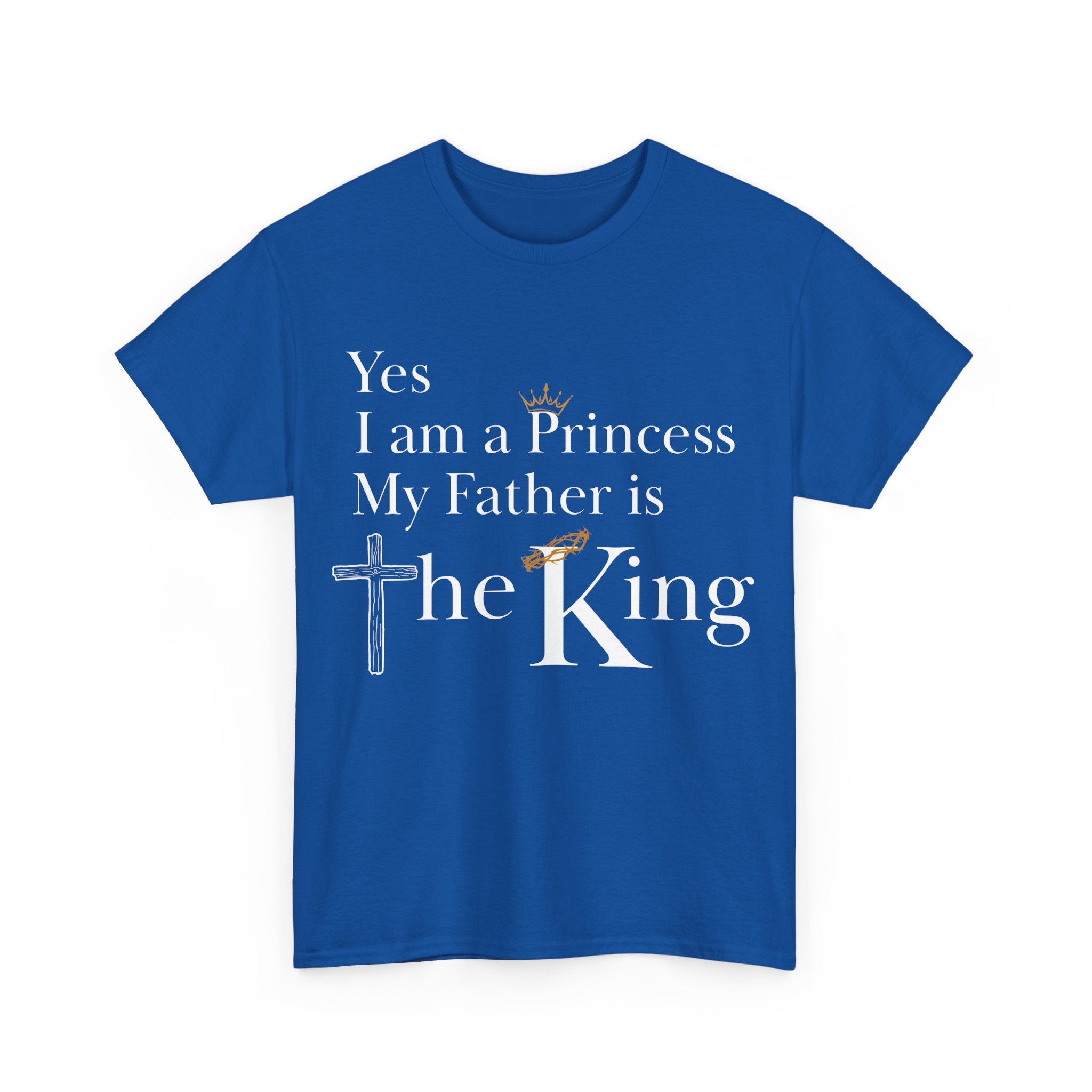 Christian Princess Tee - Inspirational Faith T-Shirt, Gift for Women, Casual Wear, Church Events, Everyday Comfort