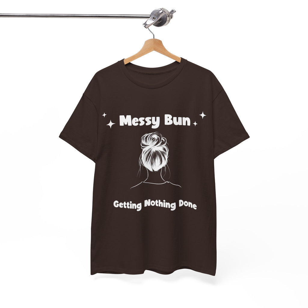 Messy Bun Getting Nothing Done Unisex Heavy Cotton Tee - Casual Everyday Tee for Home, Gift for Friends, Relaxed Fit for Women, Funny Quote Shirt, Ideal [...]