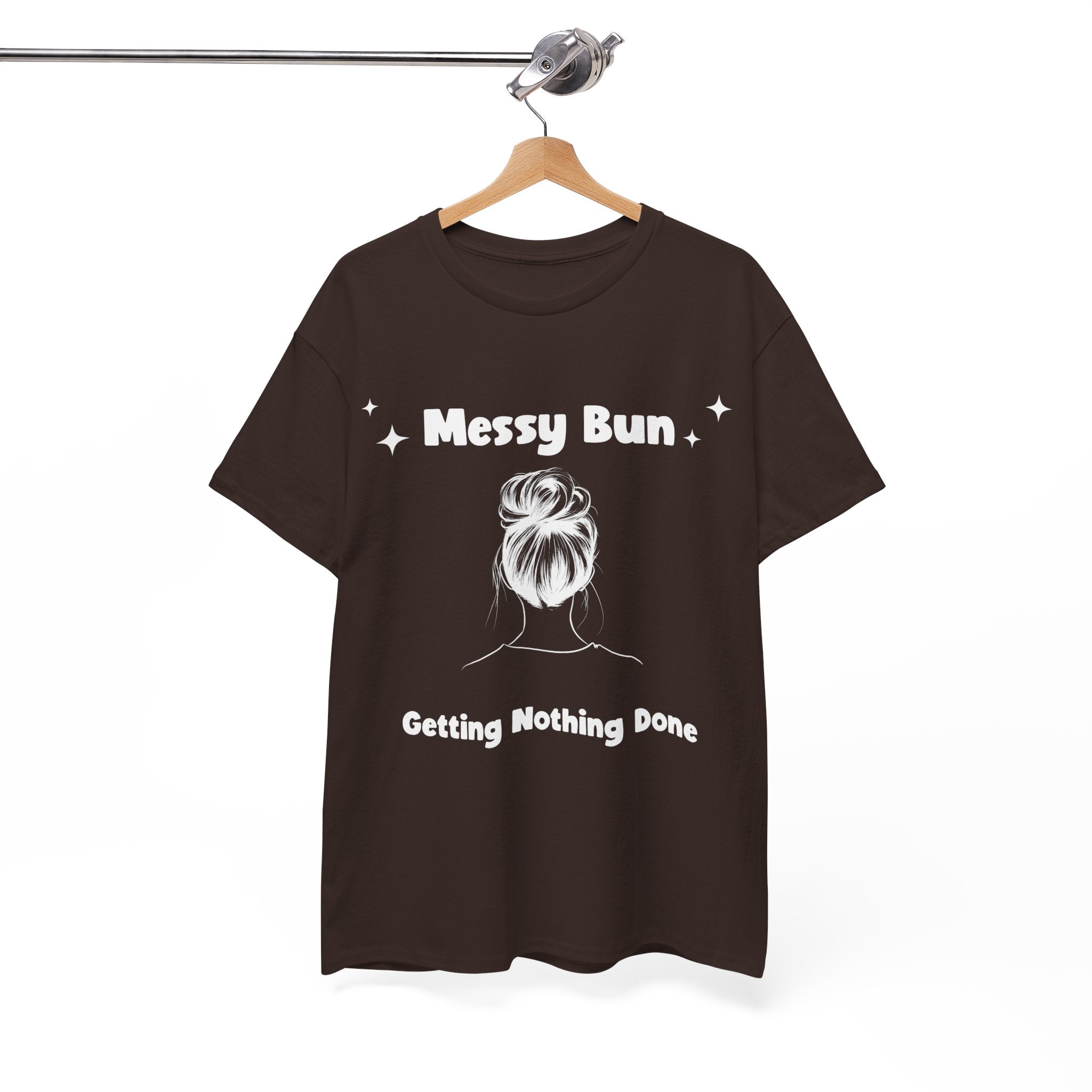Messy Bun Getting Nothing Done Unisex Heavy Cotton Tee - Casual Everyday Tee for Home, Gift for Friends, Relaxed Fit for Women, Funny Quote Shirt, Ideal [...]