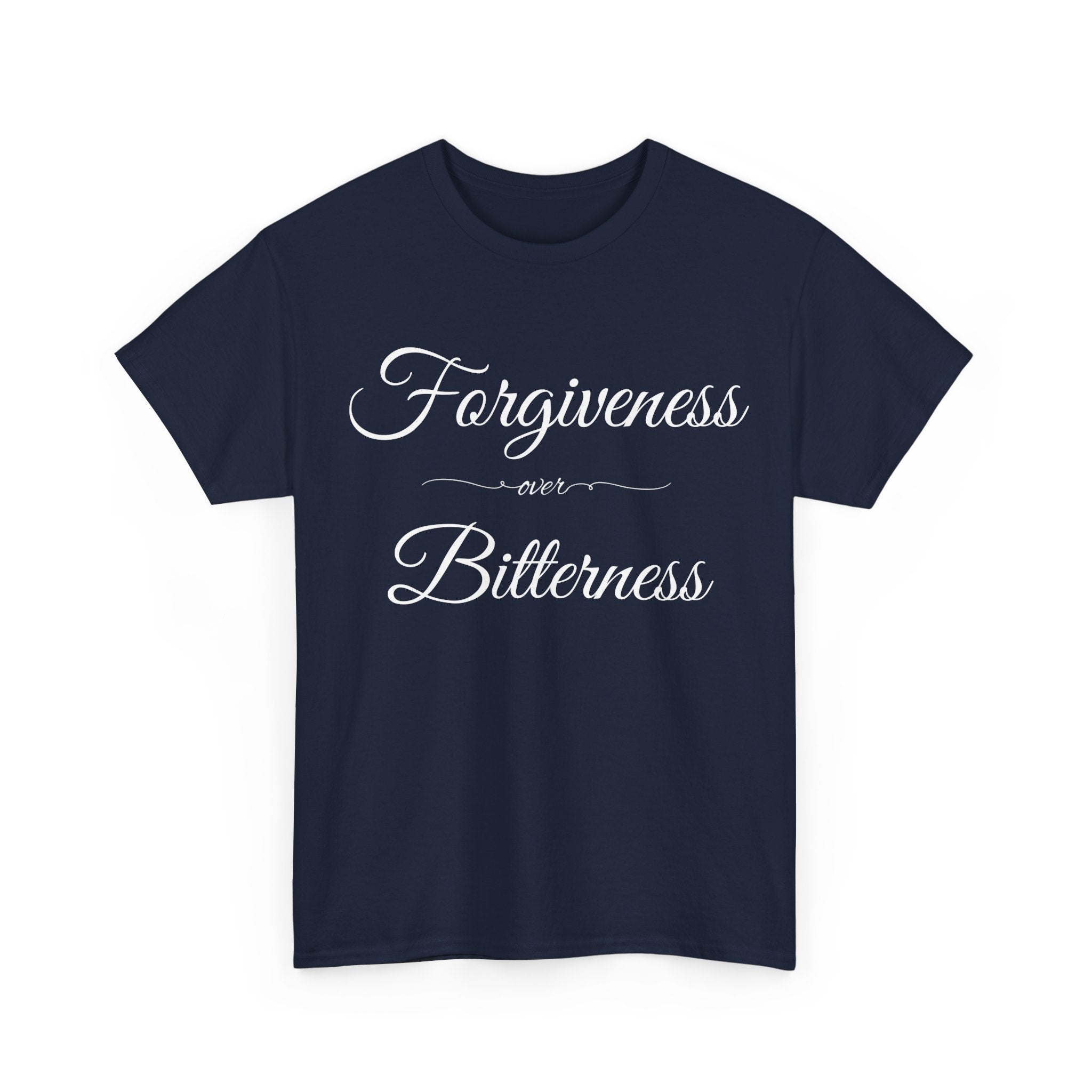Forgiveness over Bitterness Tee, Inspirational T-Shirt, Positive Message Shirt, Unisex Cotton Tee, Thoughtful Gift for Friends