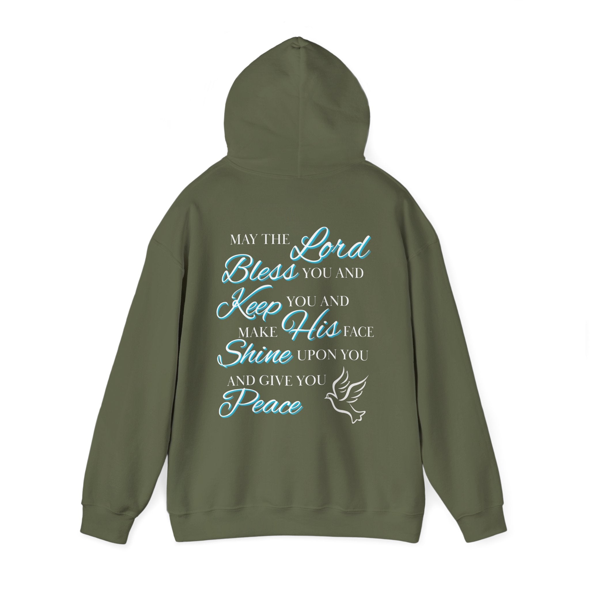 May The Lord Bless You And Keep You - Design on Back Hoodie