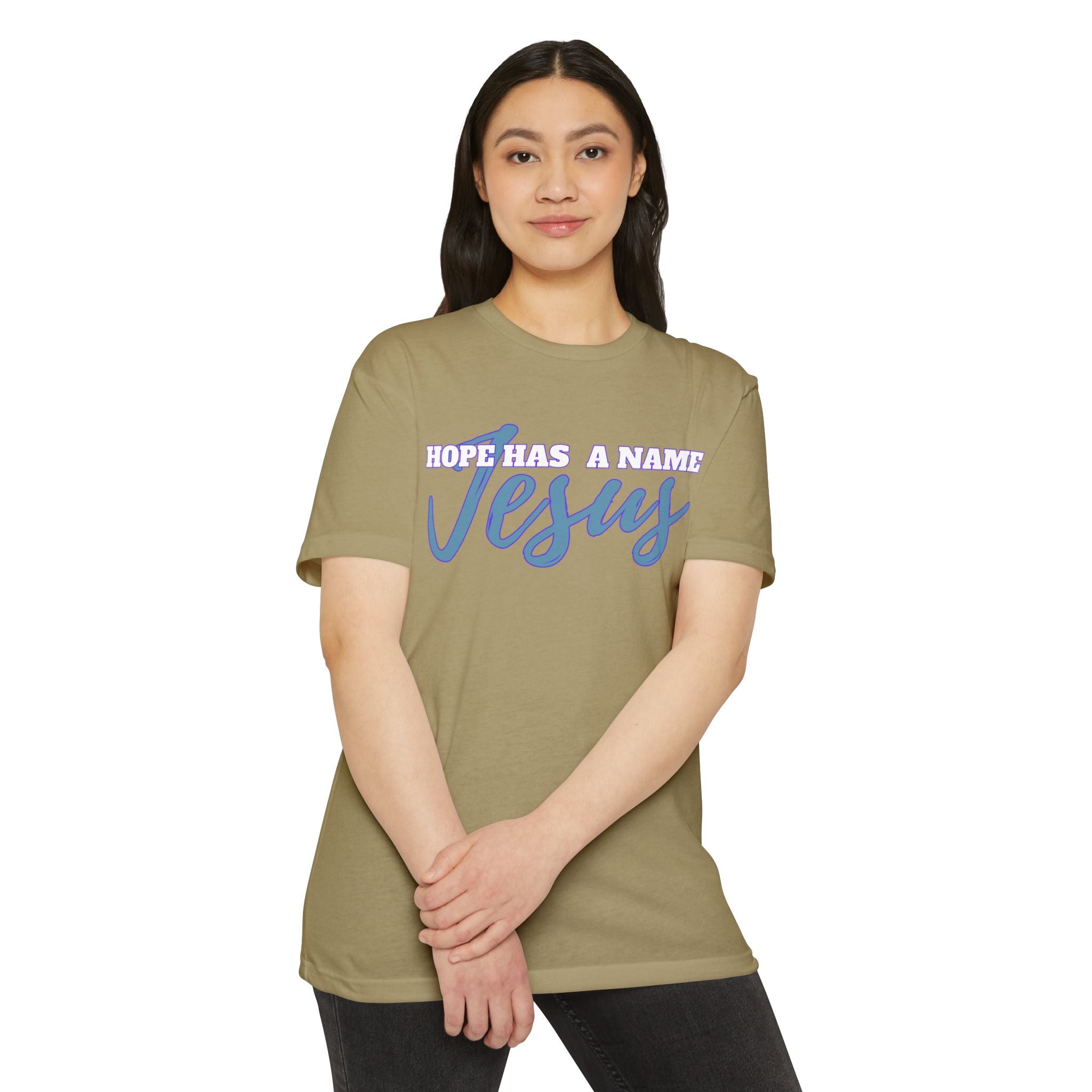 Hope Has a Name Jesus T-Shirt, Faith Apparel, Christian Gift, Inspirational Tee, Religious Top, Hopeful Clothing