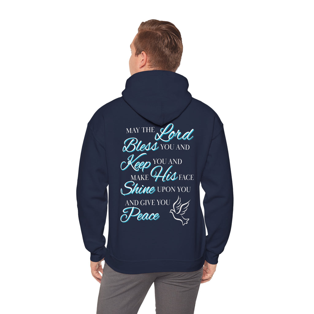 May The Lord Bless You And Keep You - Design on Back Hoodie