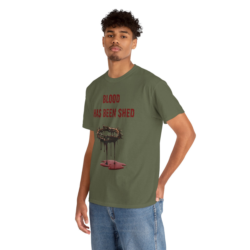 Faith-Inspired Halloween Graphic Tee, Unisex Heavy Cotton T-Shirt, Spiritual Apparel, Religious Gift, Church Event Wear, Unique Faith T-Shirt
