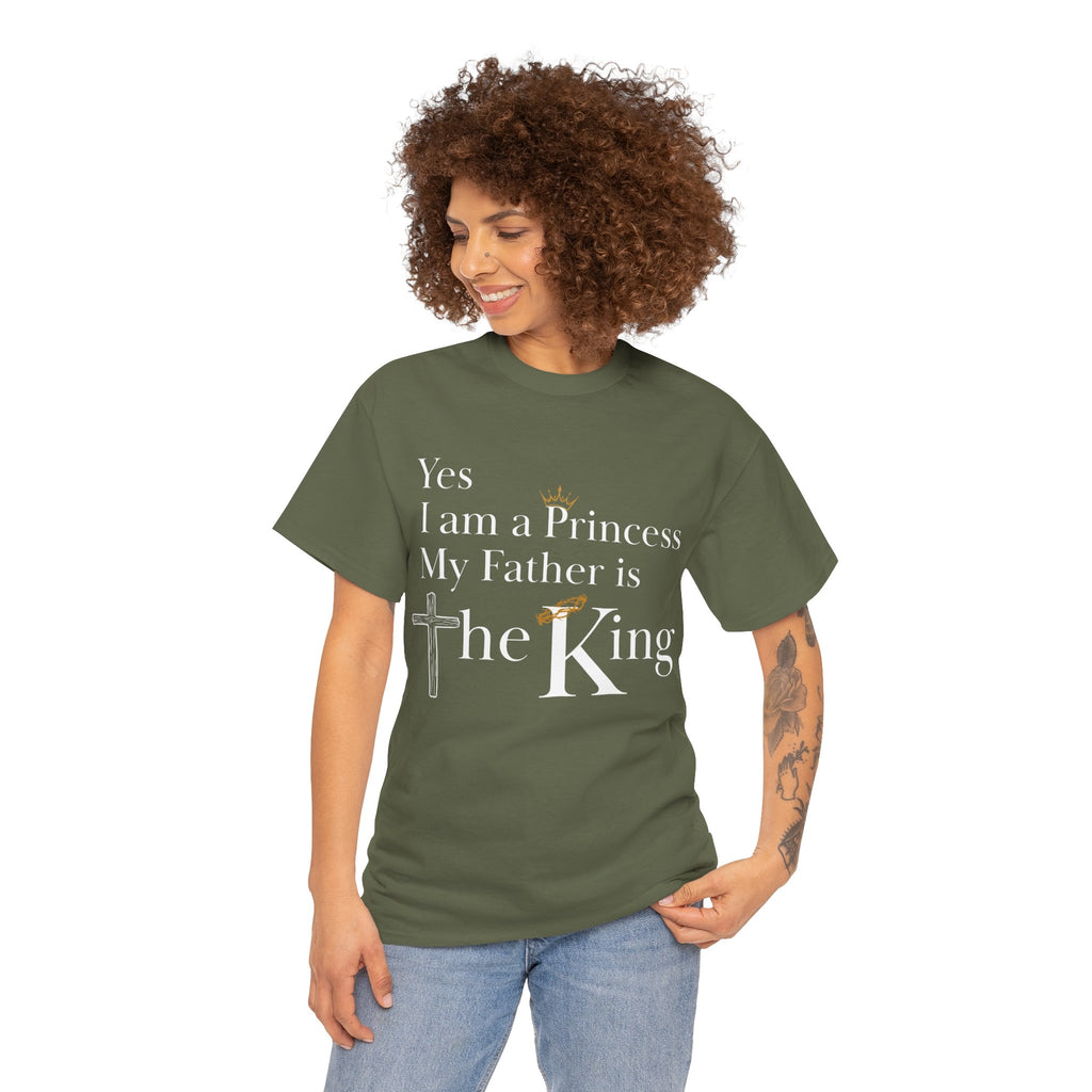 Christian Princess Tee - Inspirational Faith T-Shirt, Gift for Women, Casual Wear, Church Events, Everyday Comfort