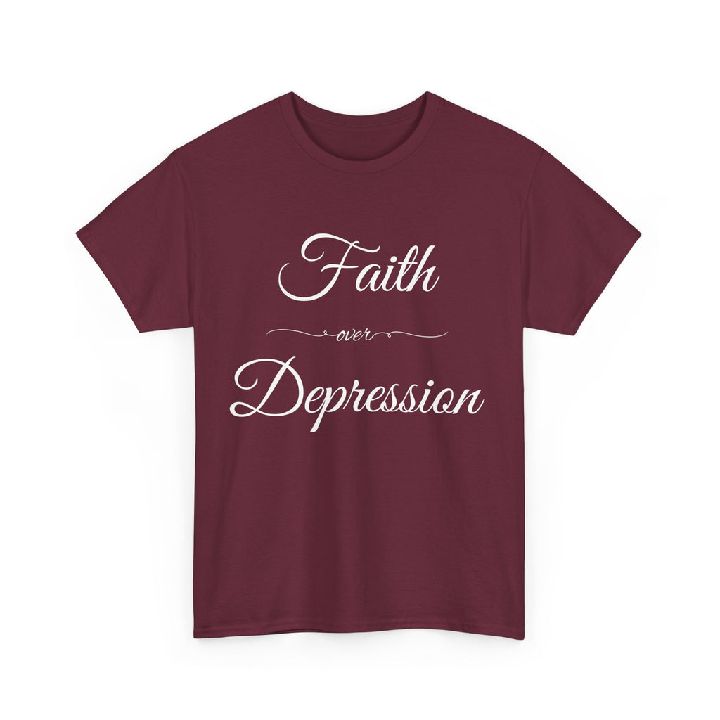 Faith Over Depression Unisex Heavy Cotton Tee | Inspirational Shirt, Mental Health Awareness Gift, Casual T-shirt, Everyday Wear, [...]